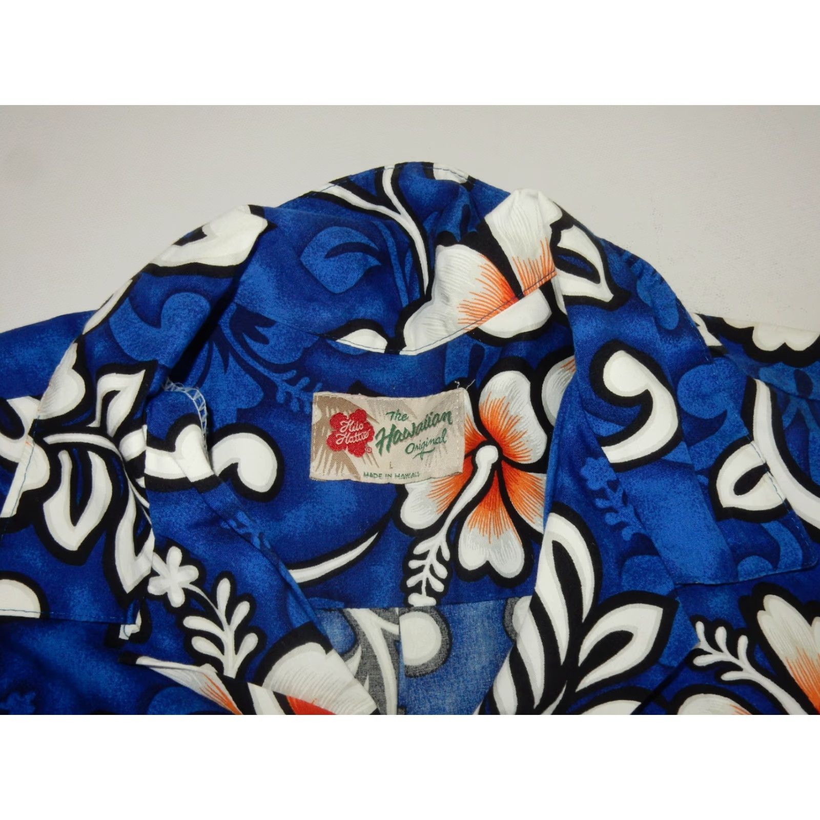 Hilo Hattie VINTAGE Hilo Hattie Men's Hawaiian Shirt Blue Floral Size L Short Sleeve Button-Up Size US L / EU 52-54 / 3 - 4 Thumbnail