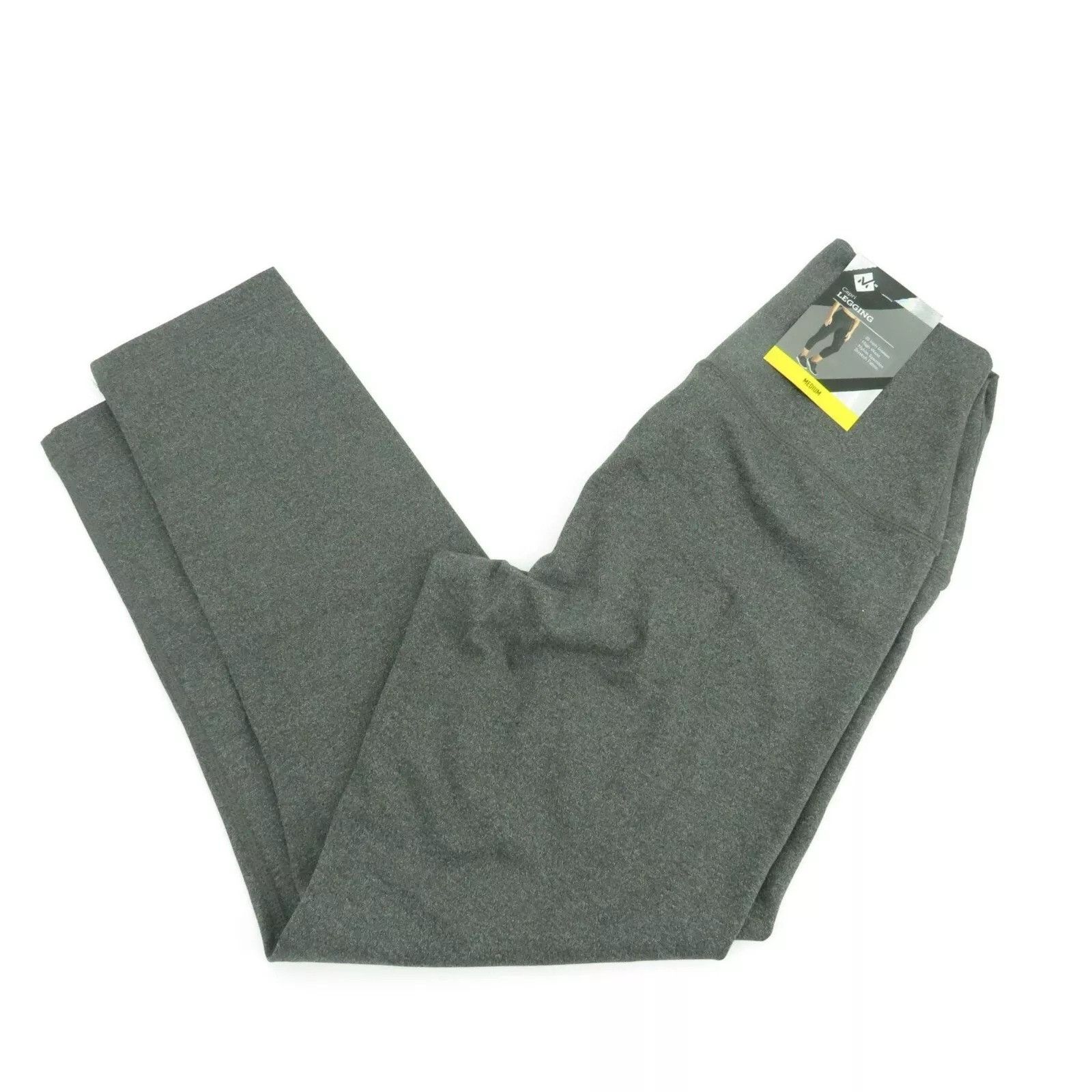 Other Members Mark Women's Gray M High Waist Capri Leggings Stretc Size 23" - 1 Thumbnail