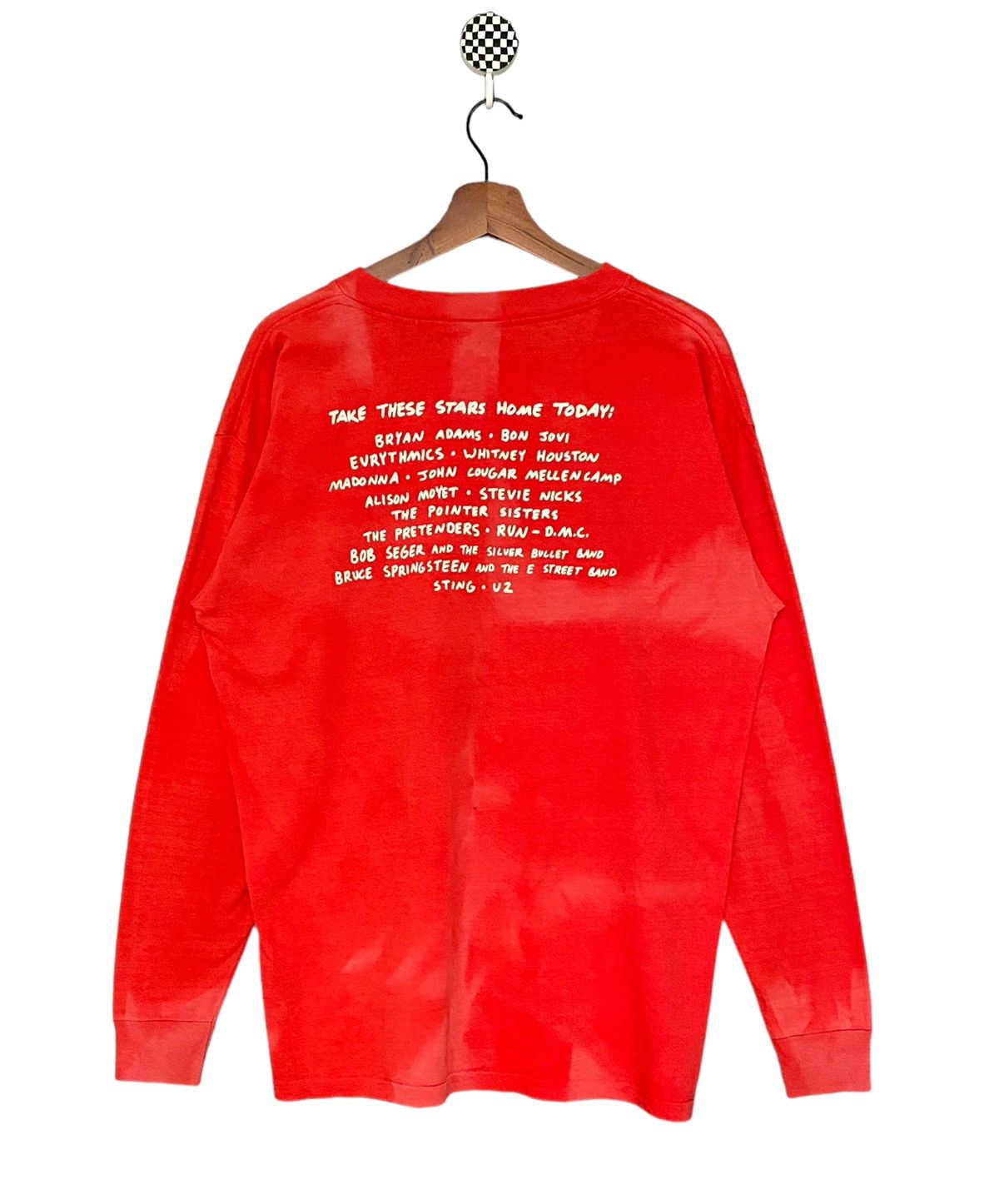 Keith Haring × Vintage Vintage Brand Art Keith Haring Sun Faded T-shirt 1980s Size US L / EU 52-54 / 3 - 2 Thumbnail