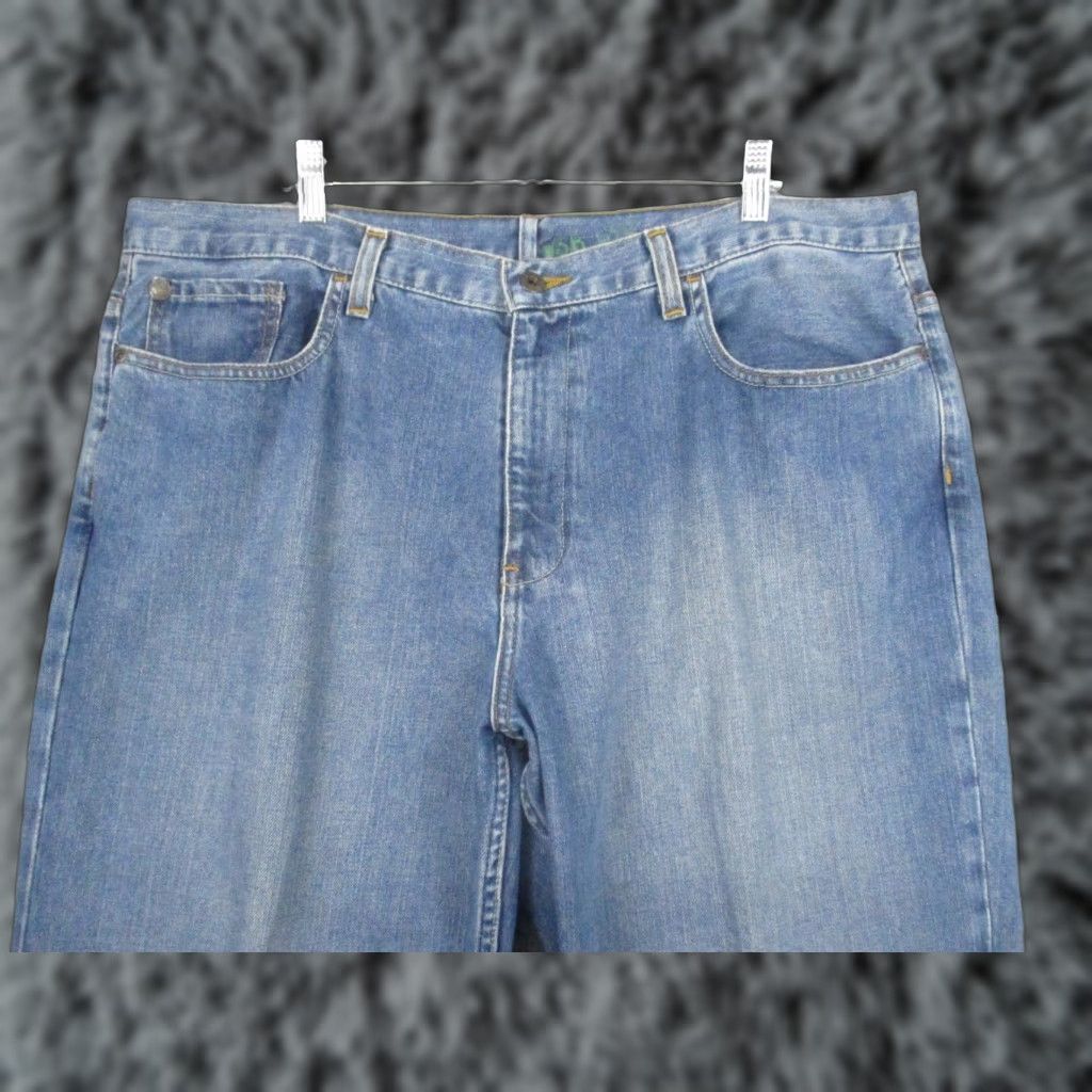 Timberland VINTAGE Timberland Jeans 38x30 Relaxed Baggy Wide Leg Y2K Mens Denim Blue 5-Pocket Jeans Mens Size US 38 / EU 54 - 1 Thumbnail