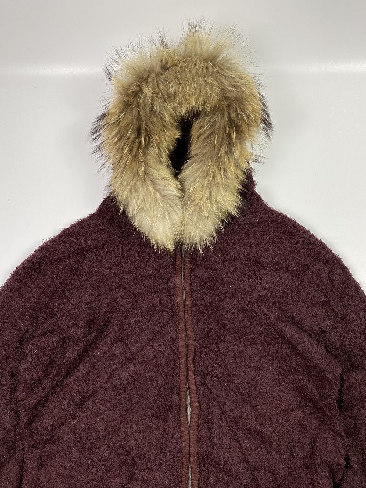 Le Grande Bleu (L.G.B.) Faux fur hoodie mohair semantic design style Size US M / EU 48-50 / 2 - 2 Thumbnail