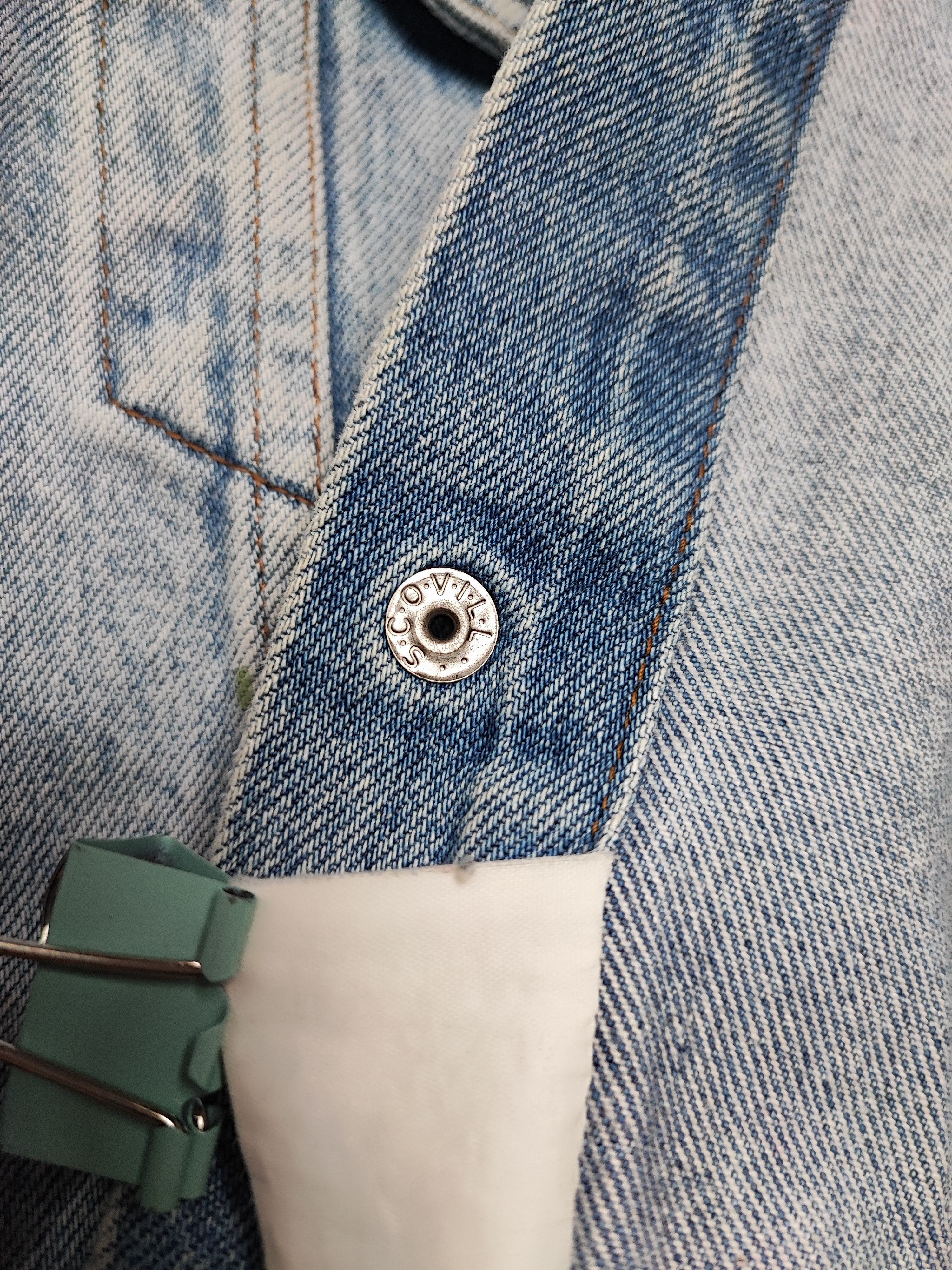 Levi's Vintage LEVIS Denim Jacket 80s Trashed Distressed Grunge Erd Size US XS / EU 42 / 0 - 14 Thumbnail