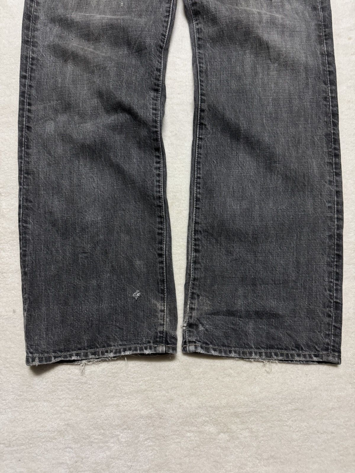 Japanese Brand 🔥OFFER🔥VINTAGE JAPANESE BAGGY THRASHED JEANS Size US 31 - 3 Thumbnail