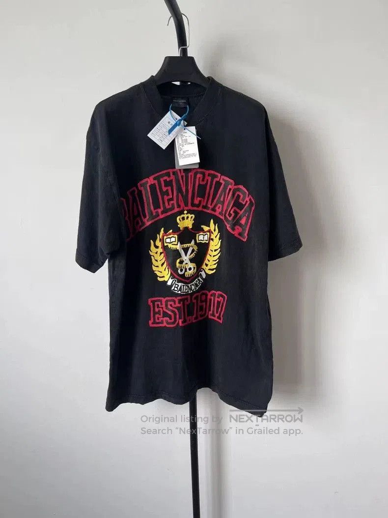 Balenciaga Balenciaga Logo Print Short Sleeve T. Size US XXS / EU 40 - 1 Thumbnail