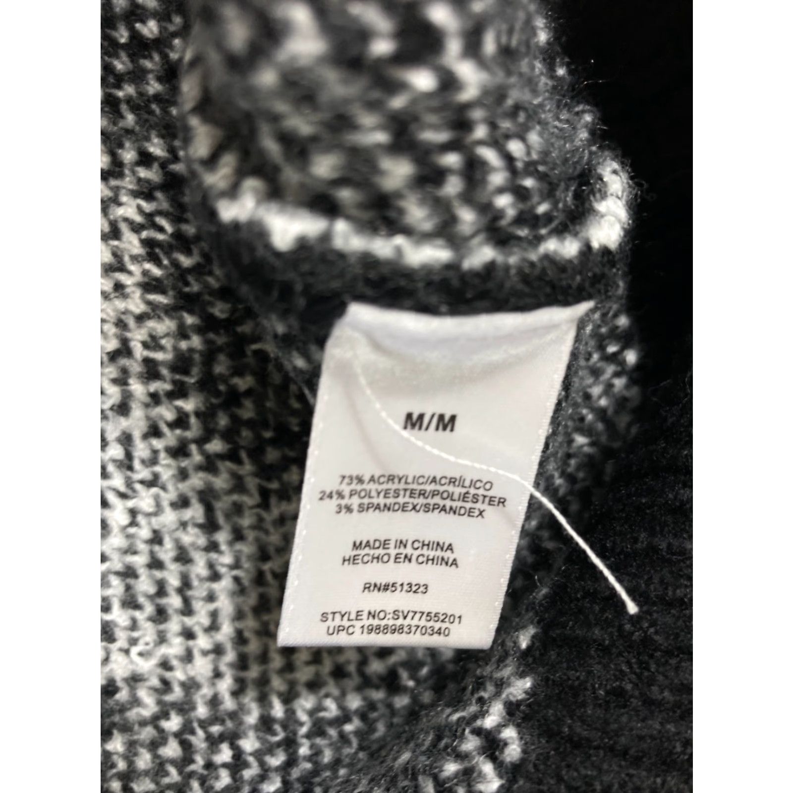 Vince Camuto Vince Camuto Pullover Halloween Ghost Knit Crew Neck Sweater Women M Black White NWT Size M / US 6-8 / IT 42-44 - 6 Thumbnail