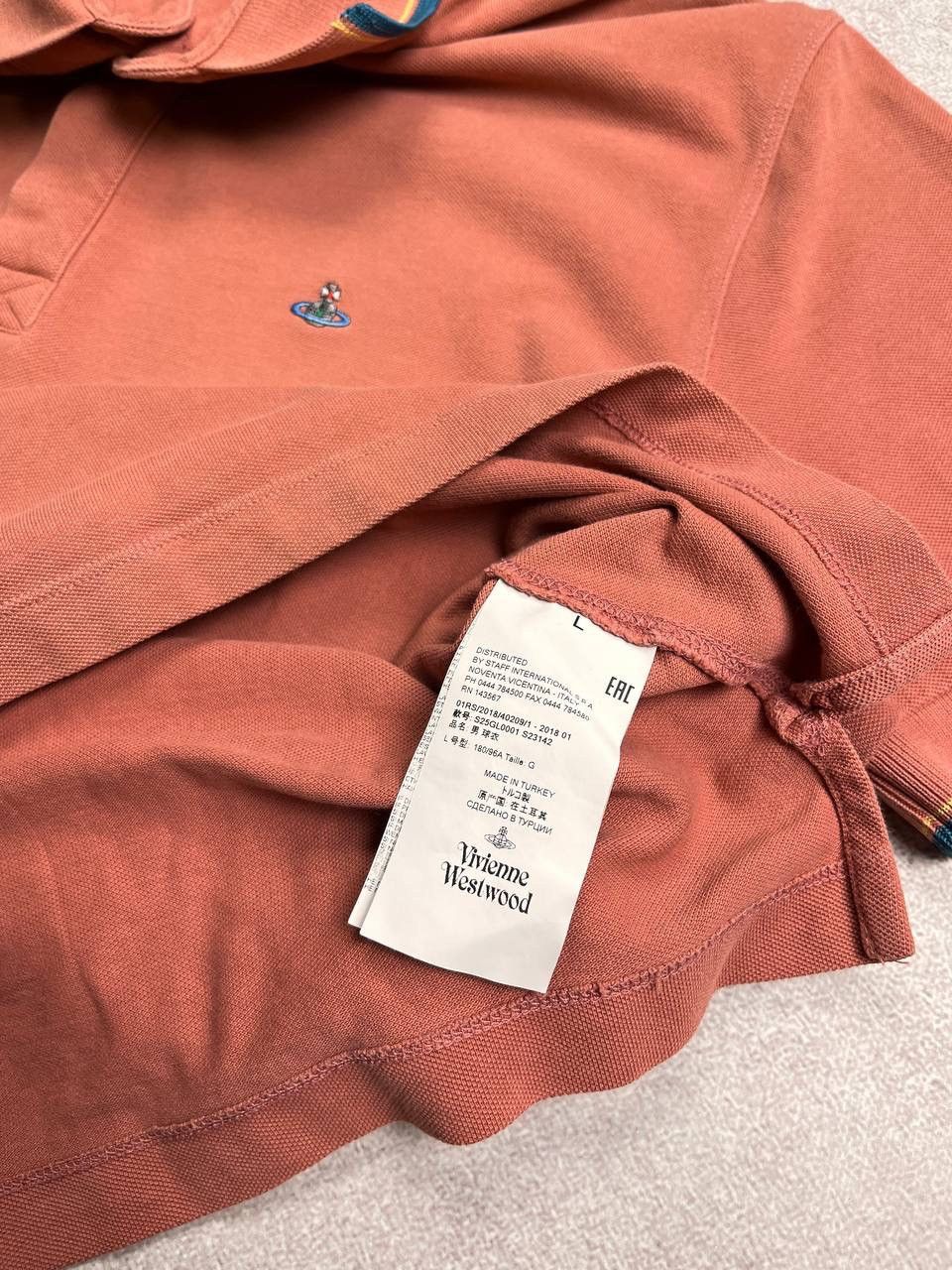 Vintage Vintage Vivienne Westwood Orb Saturn Logo Polo Shirt L Size US L / EU 52-54 / 3 - 6 Thumbnail