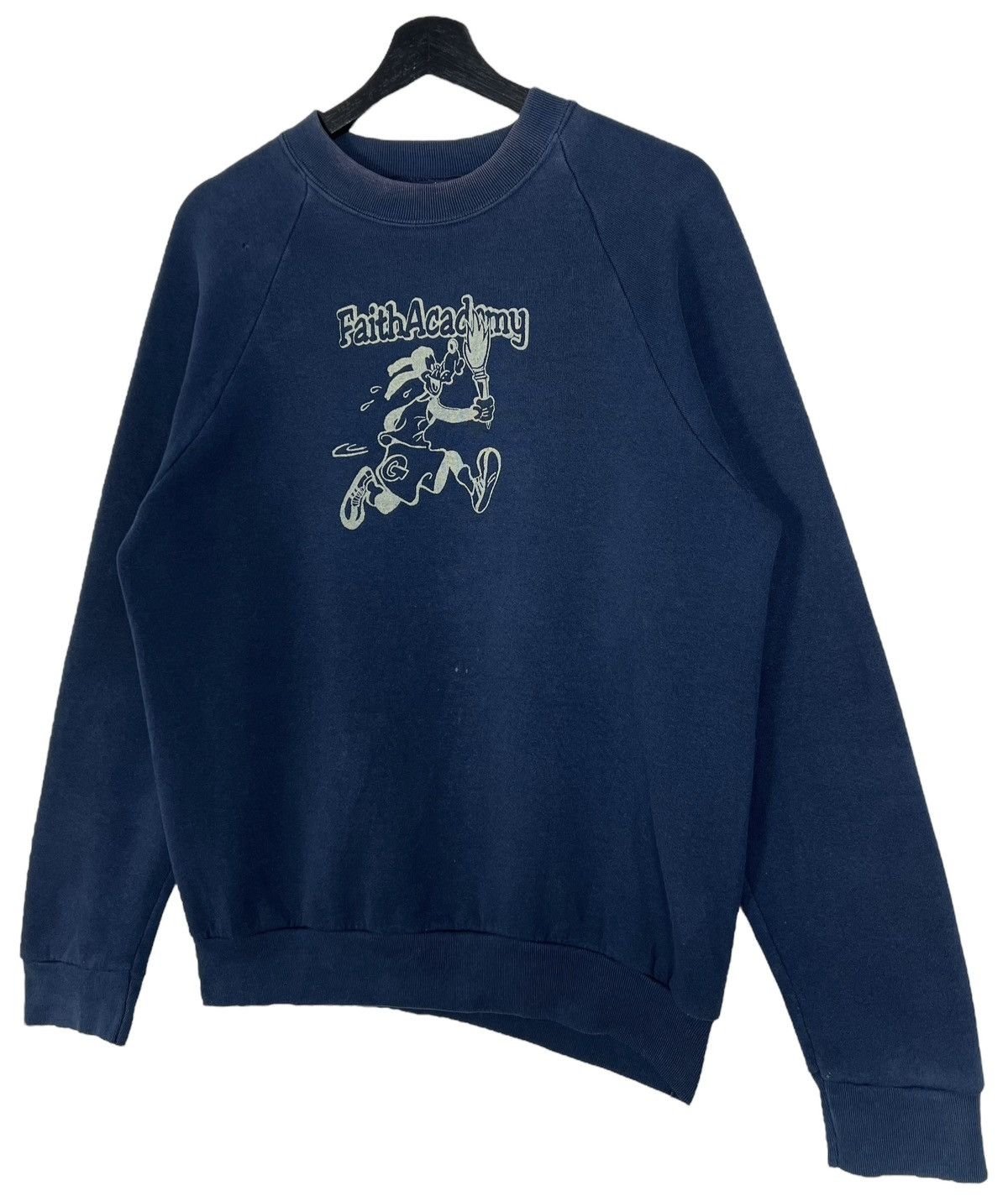 Vintage 80s Distressed Vintage Faith Academy College Sweatshirt Size US M / EU 48-50 / 2 - 3 Thumbnail