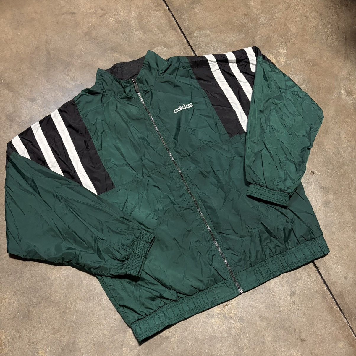 Adidas Vintage 90s Adidas Windbreaker Jacket Track Lightweight Zip Size US XL / EU 56 / 4 - 2 Thumbnail