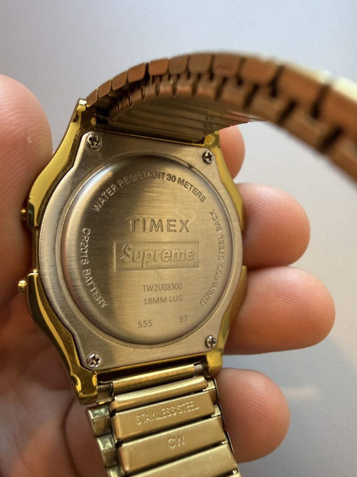 Supreme × Timex Supreme X Timex GOLD Digital Watch | Grailed