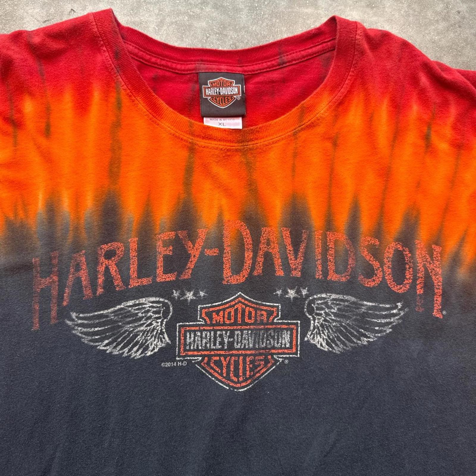 Harley Davidson Harley Davidson Tie Dye Long Sleeve Y2k 2008 T-Shirt Size US XL / EU 56 / 4 - 3 Thumbnail