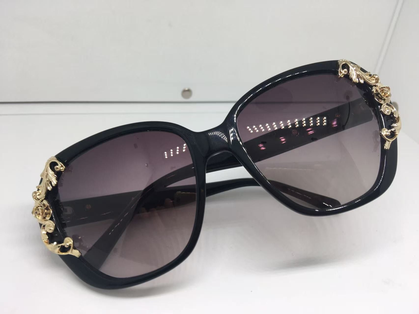 Other Handmade Black Acetate Oversize Sunglasses Frame Size ONE SIZE - 7 Thumbnail