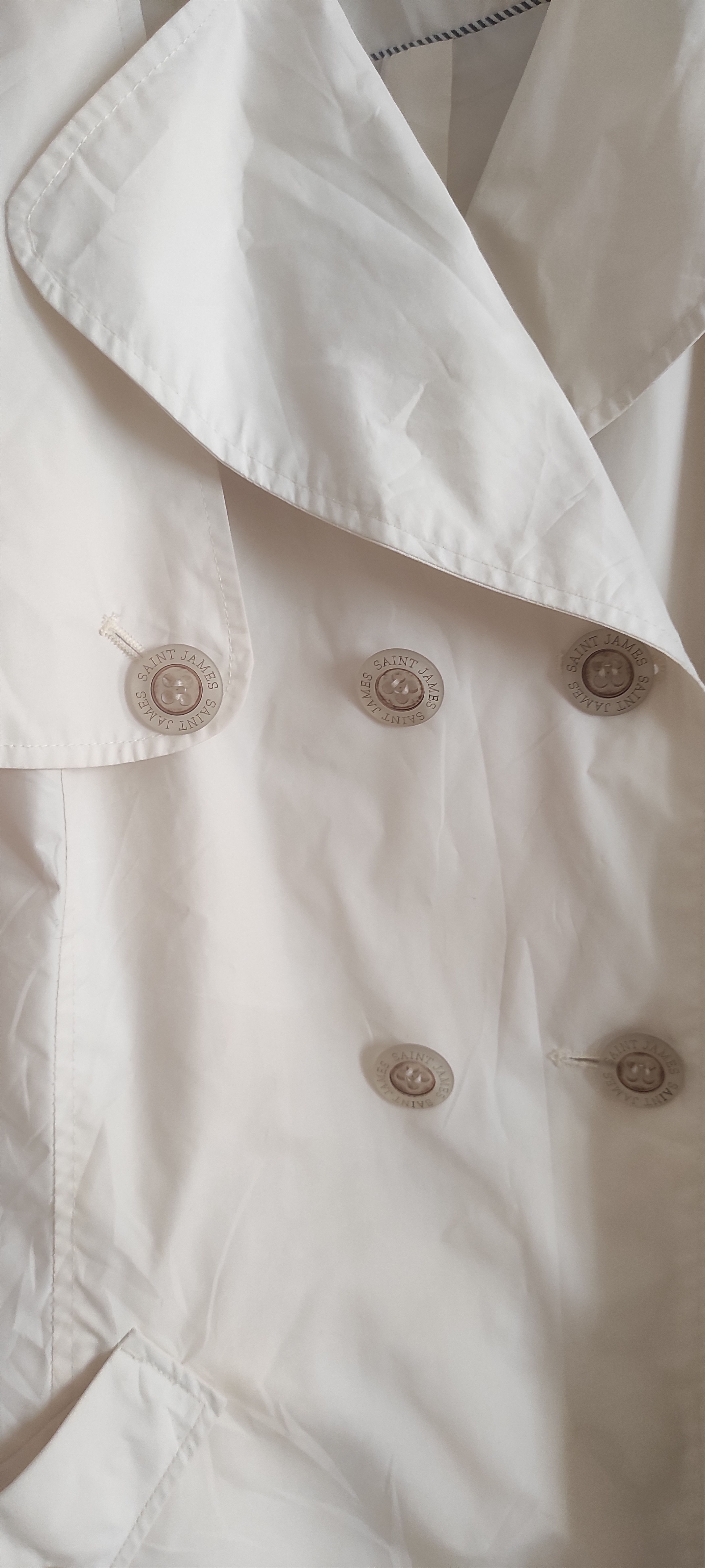 Saint James Saint James Double-Breasted Women Trench Coat Jacket Size XXL / US 16-18 / IT 52-54 - 9 Thumbnail