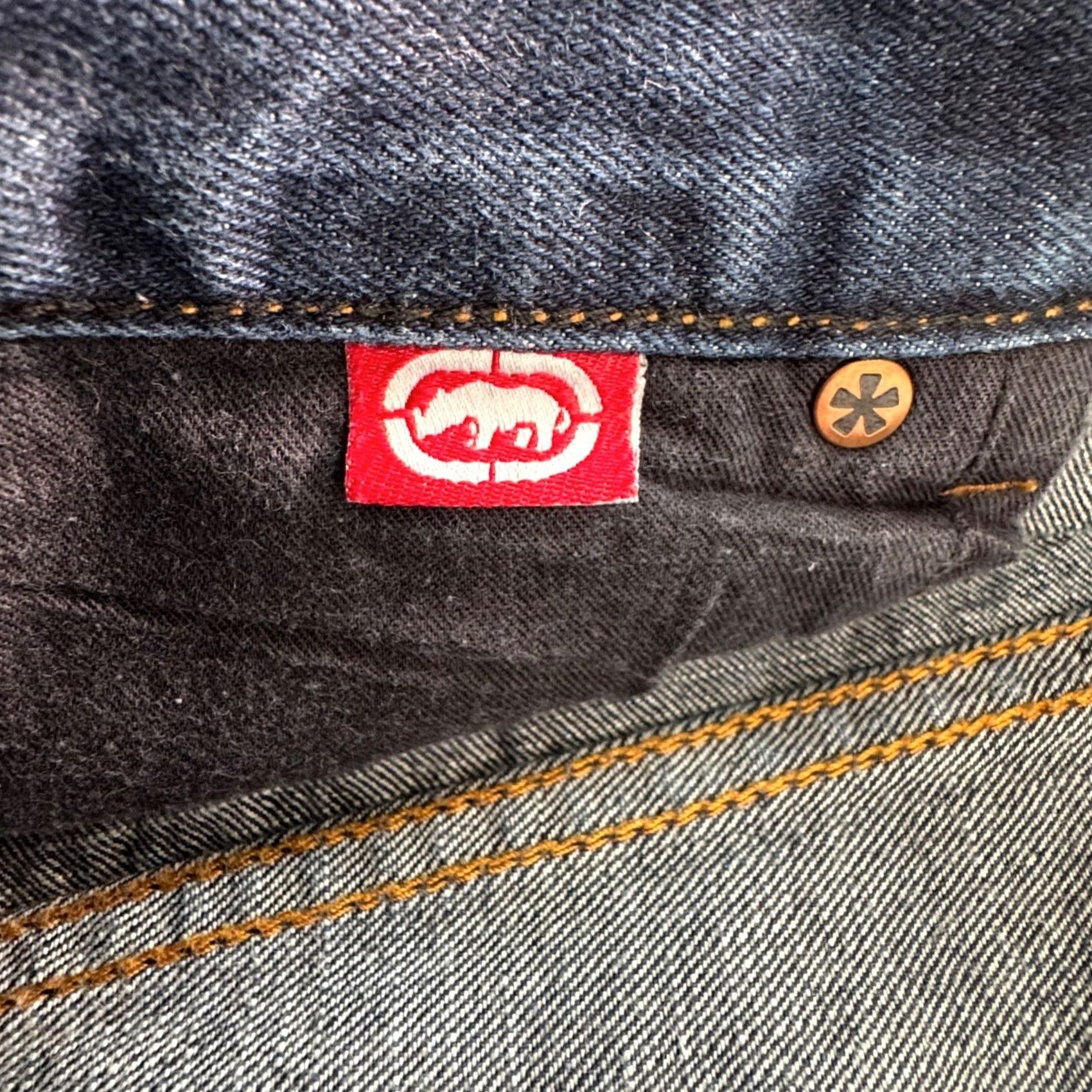 Ecko Unltd. VTG Ecko Unltd Jeans Foundry Straight Leg Baggy 44B Mens 1990s Denim Five-Pocket Blues Menswear Size US 44 / EU 60 - 4 Thumbnail