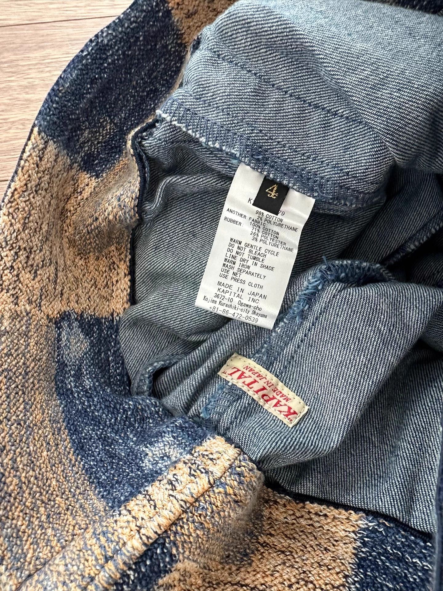 Kapital KAPITAL INDIGO PANTS Ethnic Style Elastic Waist Jeans Size US 32 / EU 48 - 3 Thumbnail
