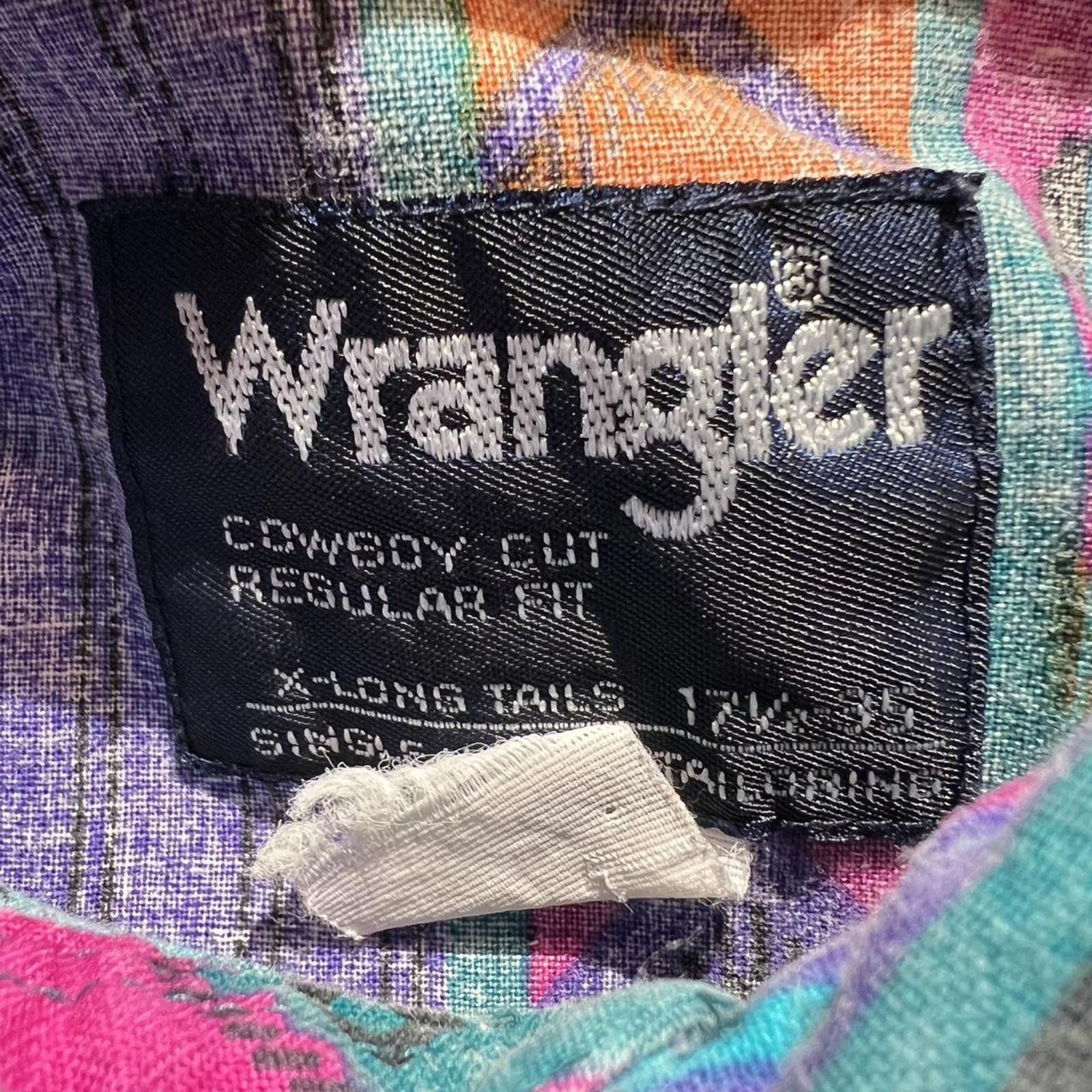Wrangler Vintage Wrangler Western Button Down Shirt Size US XL / EU 56 / 4 - 7 Thumbnail