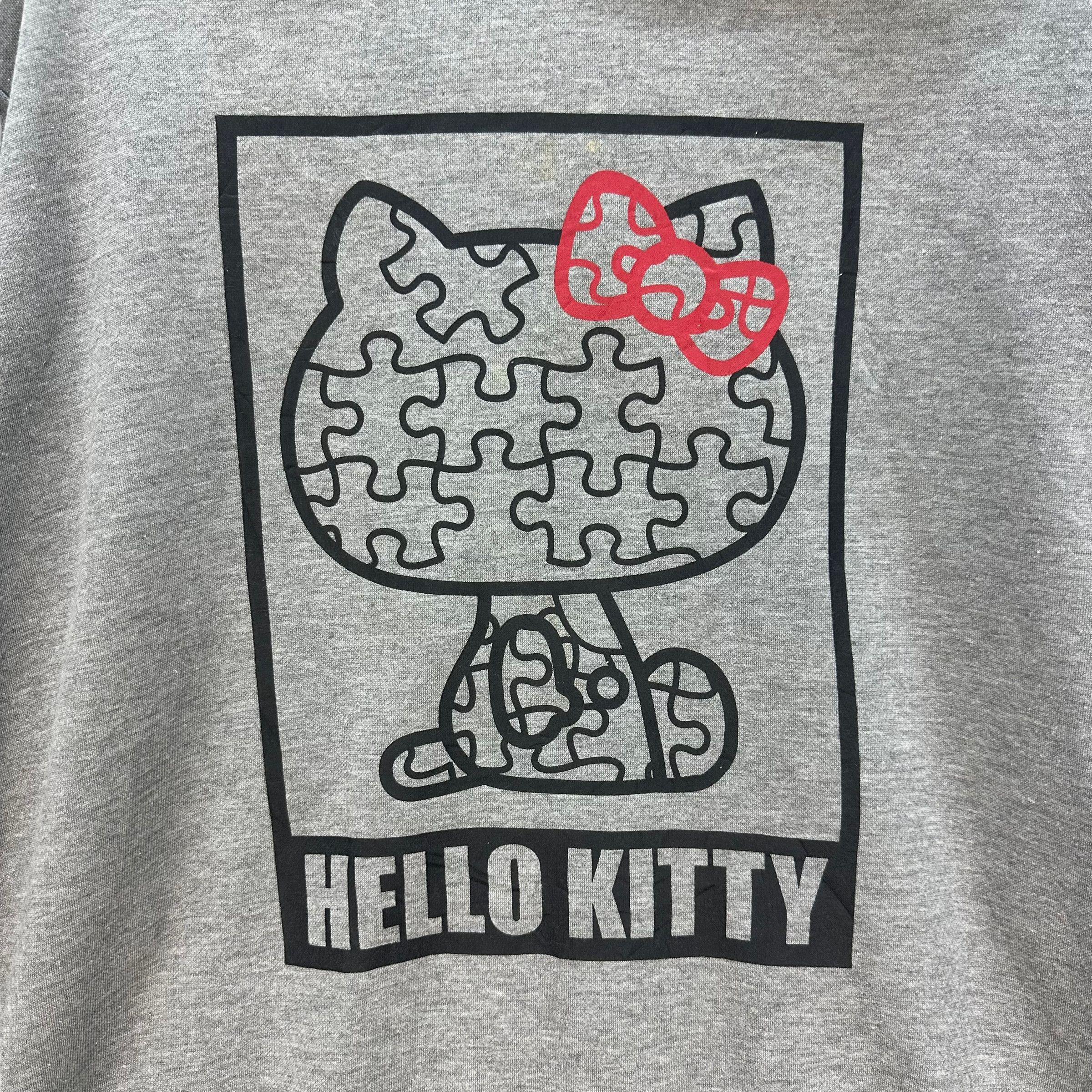 Japanese Brand HELLO KITTY BIG LOGO PULLOVER HOODIES #8148-206 Size US L / EU 52-54 / 3 - 3 Thumbnail