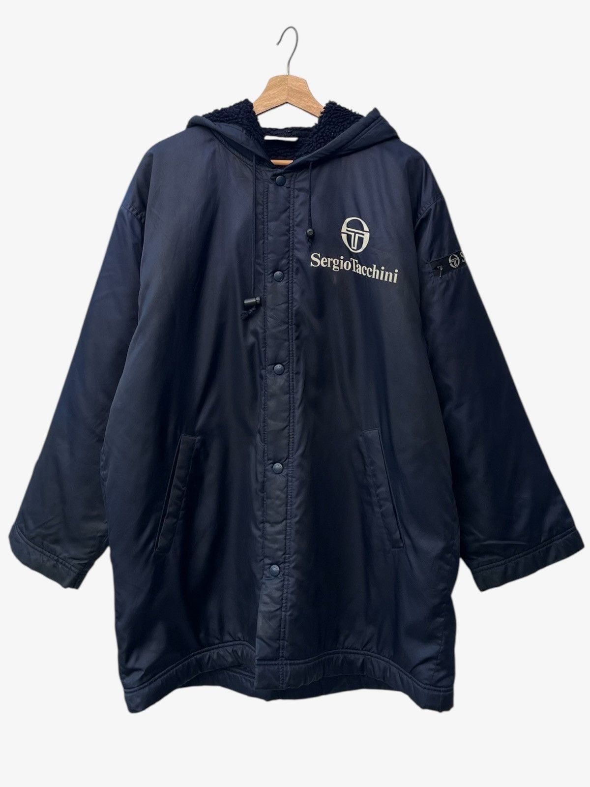 Sergio Tacchini Vintage Sergio Tacchini Bench Coat Parka Jacket Size US M / EU 48-50 / 2 - 2 Thumbnail