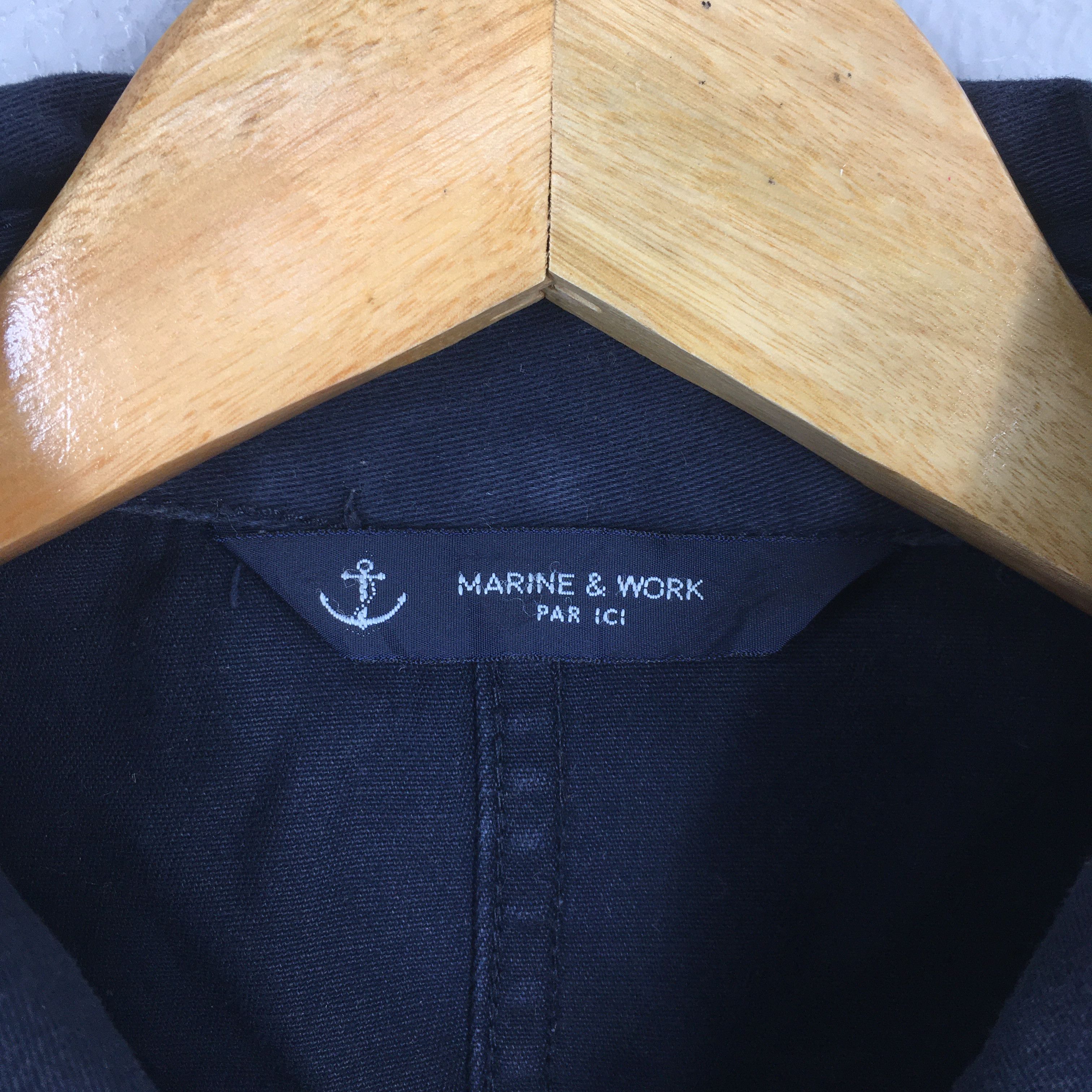 Vintage Vintage 1990s Marine Workers Denim French Work Jacket L Size US L / EU 52-54 / 3 - 5 Thumbnail