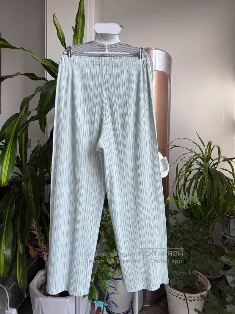 Issey Miyake Issey Miyake Straight Pants Light Mint Green Size 26" / US 2 / IT 38 - 4 Thumbnail