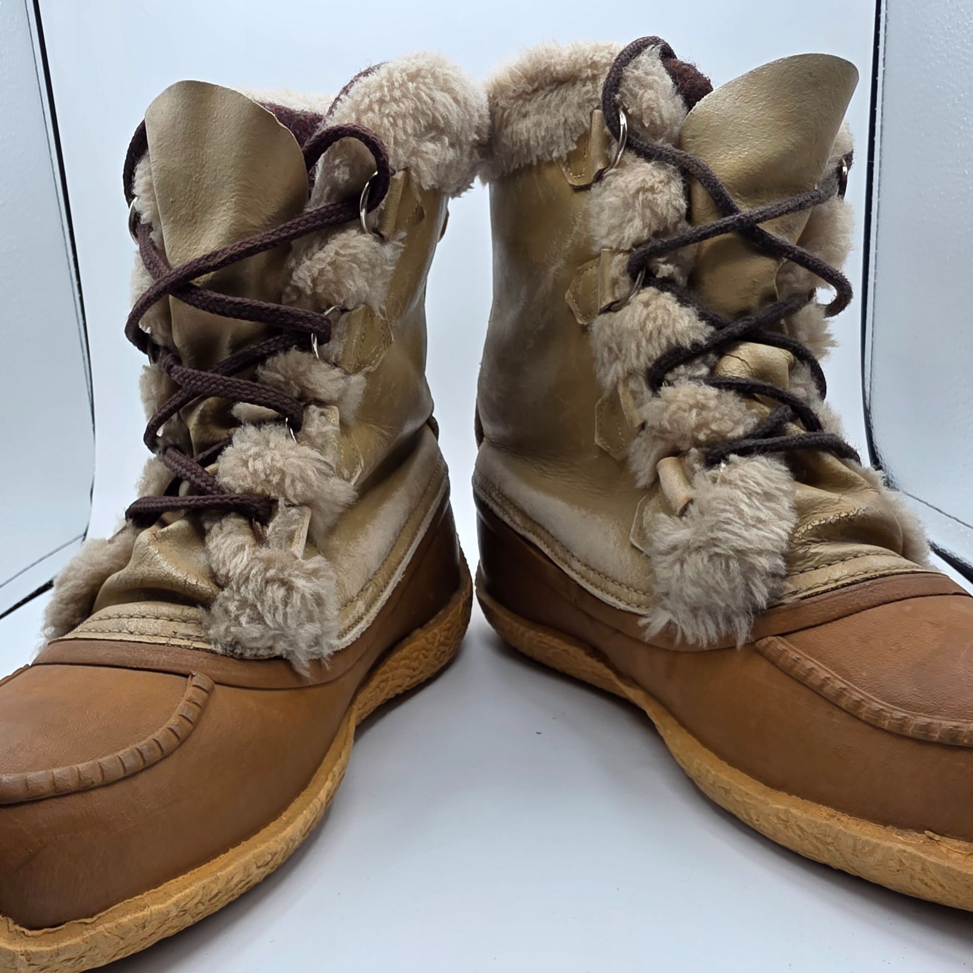 SOREL Sorel Nanook Womens Size 8 Brown Winter Boots Wool Removable Size US 8 / IT 38 - 2 Thumbnail