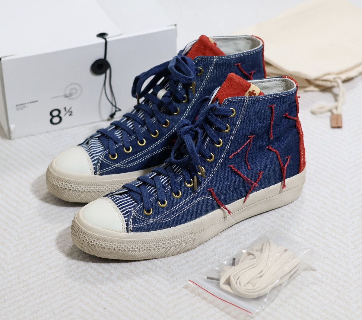 Visvim Visvim Skagway Hi Denim Patchwork Folk （indigo）us8.5 Size US 8.5 / EU 41-42 - 1 Thumbnail