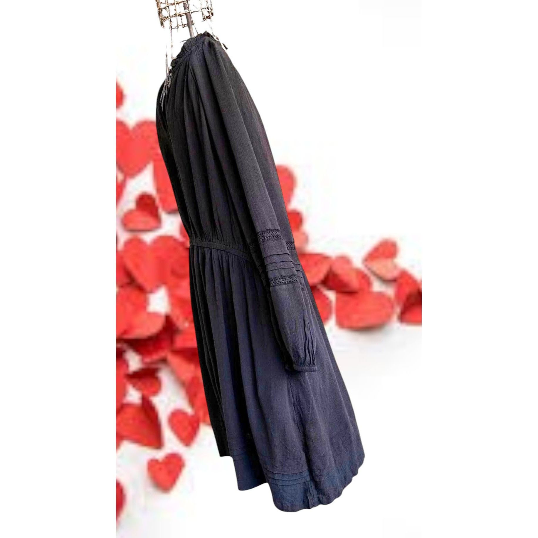 Other Knox Rose Black Dress XL Tiered Layered Long Sleeves Stretch Size XL / US 12-14 / IT 48-50 - 10 Thumbnail