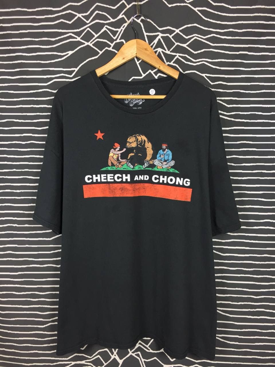 California Republic × Vintage Cheech And Chong California Republic Bear Graphic Tee 3XL Size US XXL / EU 58 / 5 - 2 Thumbnail