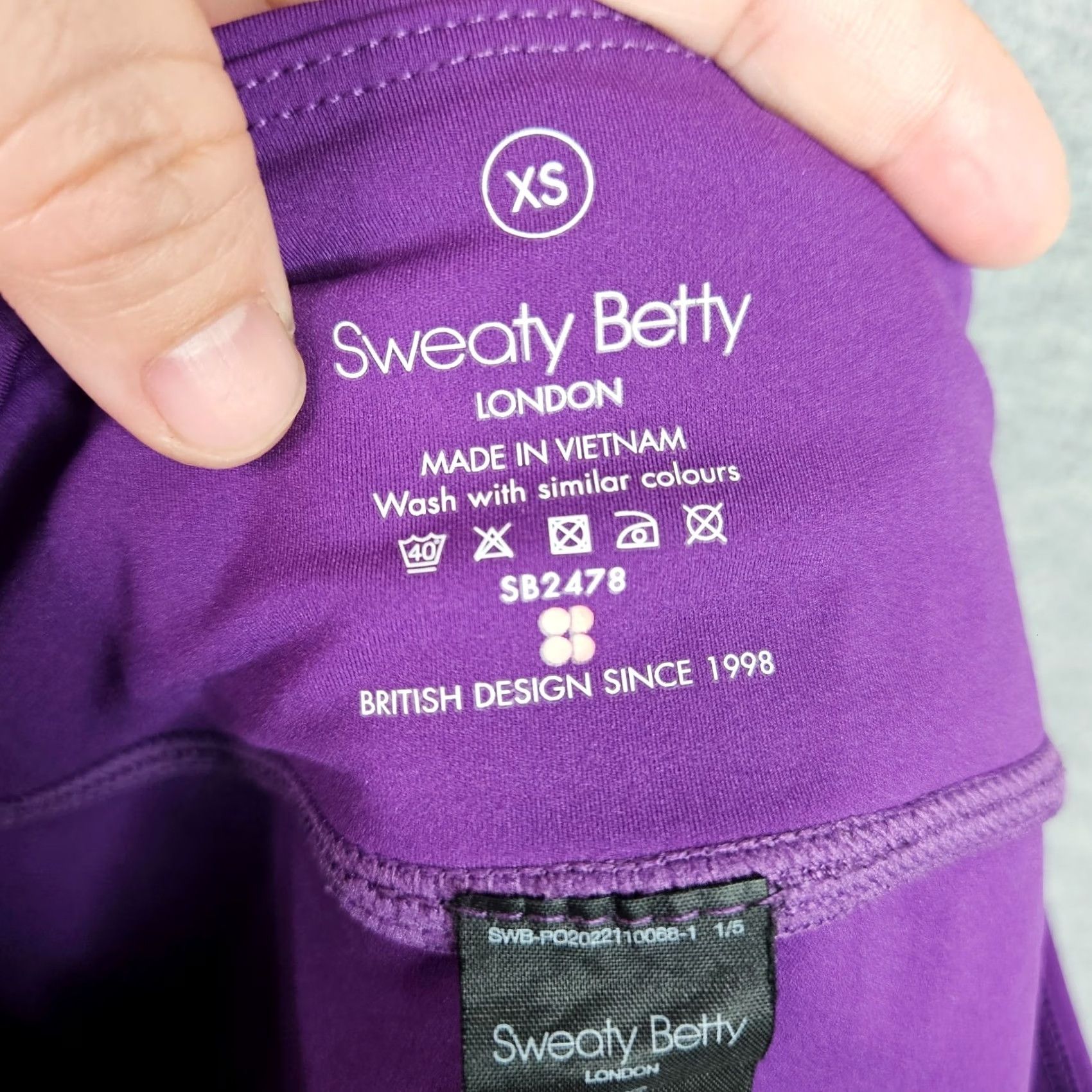 Sweaty Betty Sweaty Betty Skort Women's Purple XS Short Logo All Seasons Regular Knit Polyester Elastane Sport Size 26" / US 2 / IT 38 - 6 Thumbnail