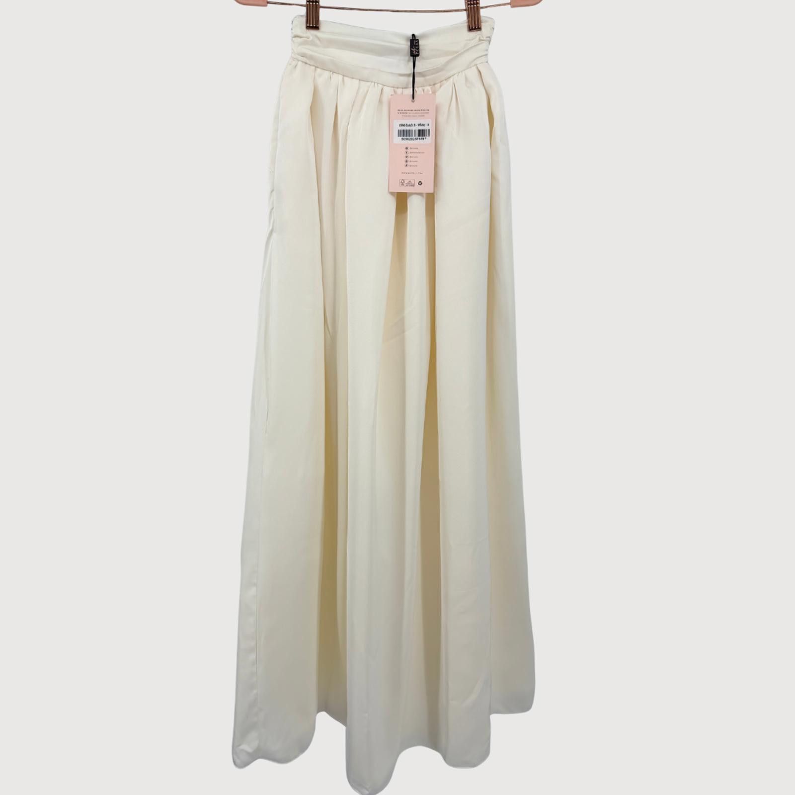 Other Oh Polly Satin Maxi Skirt NWT Cream Size 0 Size 25" / US 0 / IT 36 - 3 Thumbnail