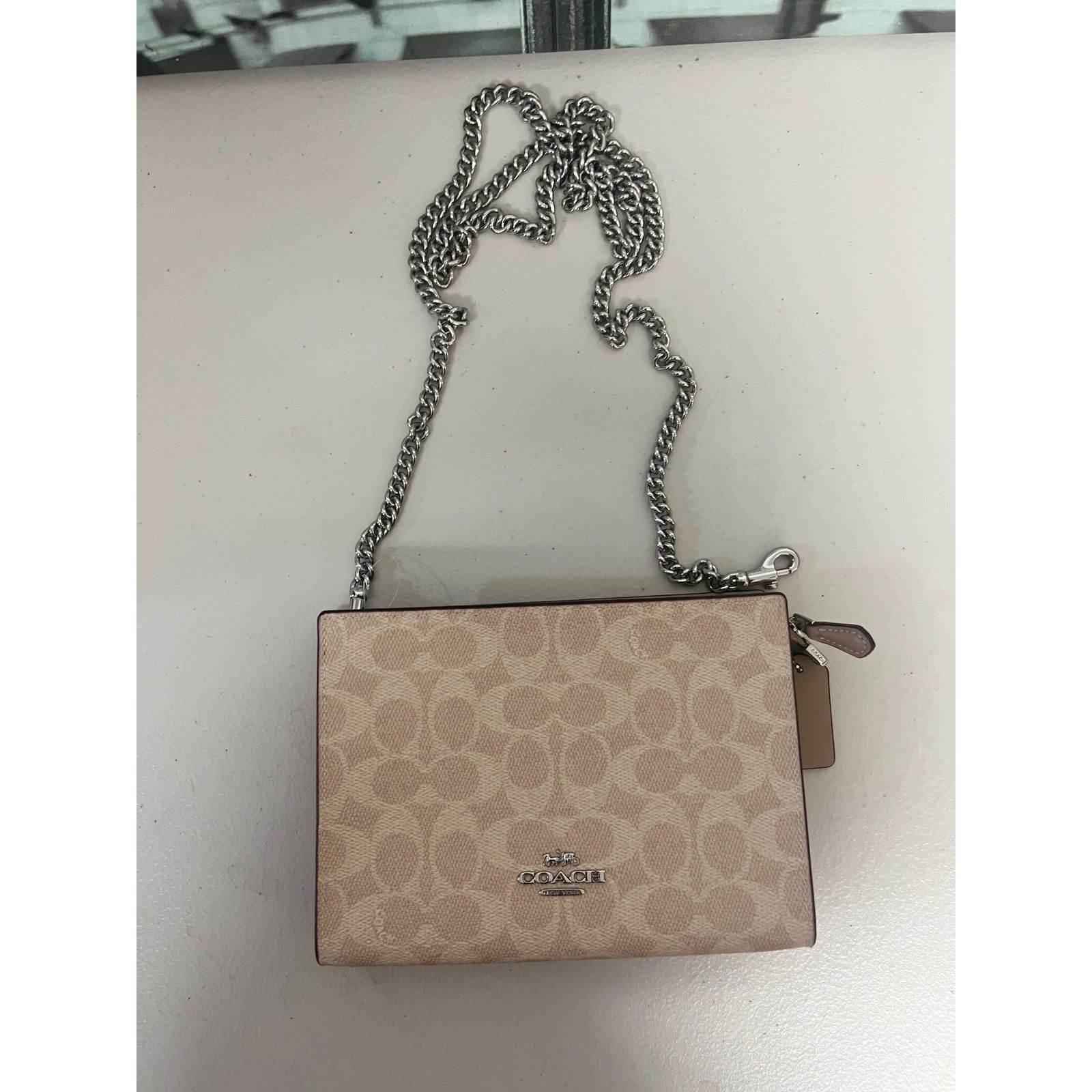 Coach Coach CW204 Slim Crossbody Bag In Signature Canvas IN TAUPE Size ONE SIZE - 7 Thumbnail