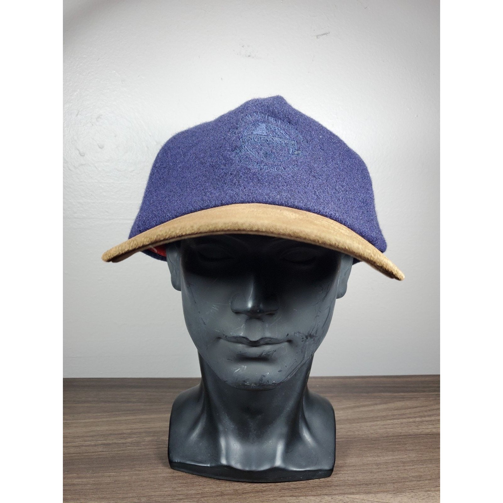 Adventure Bound × Vintage Vintage Leather & Wool Adventure Bound Hat Strapback Cap USA Size ONE SIZE - 4 Thumbnail
