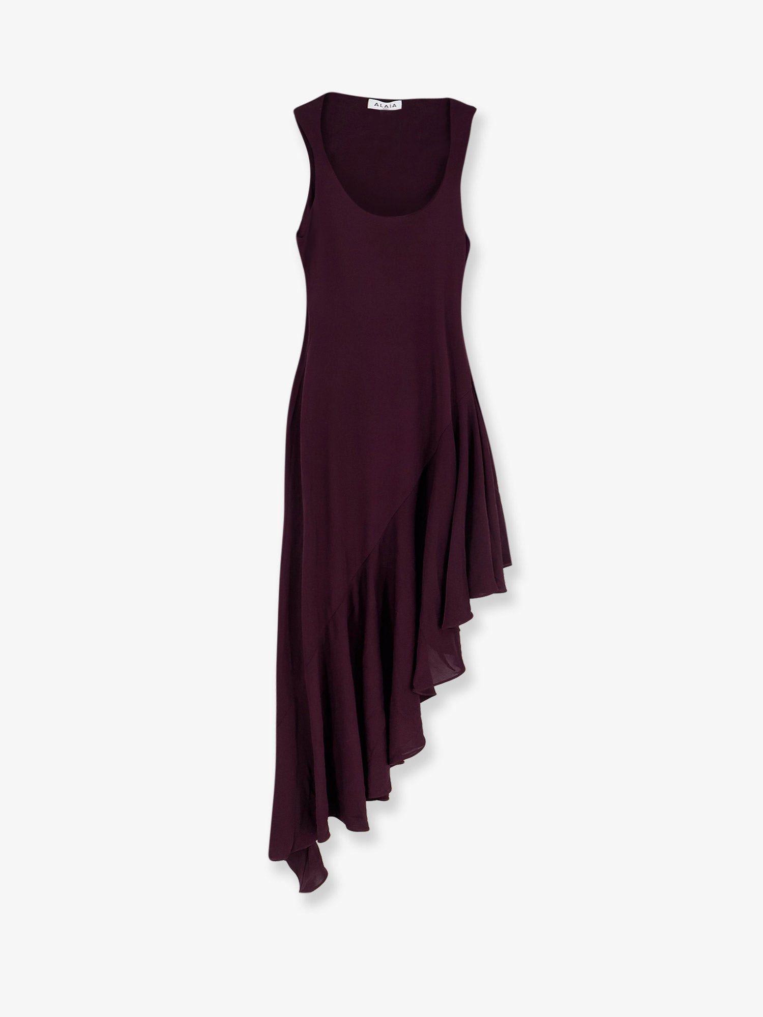 Alaia Long Asymmetrical Viscose Dress Size S / US 4 / IT 40 - 1 Thumbnail