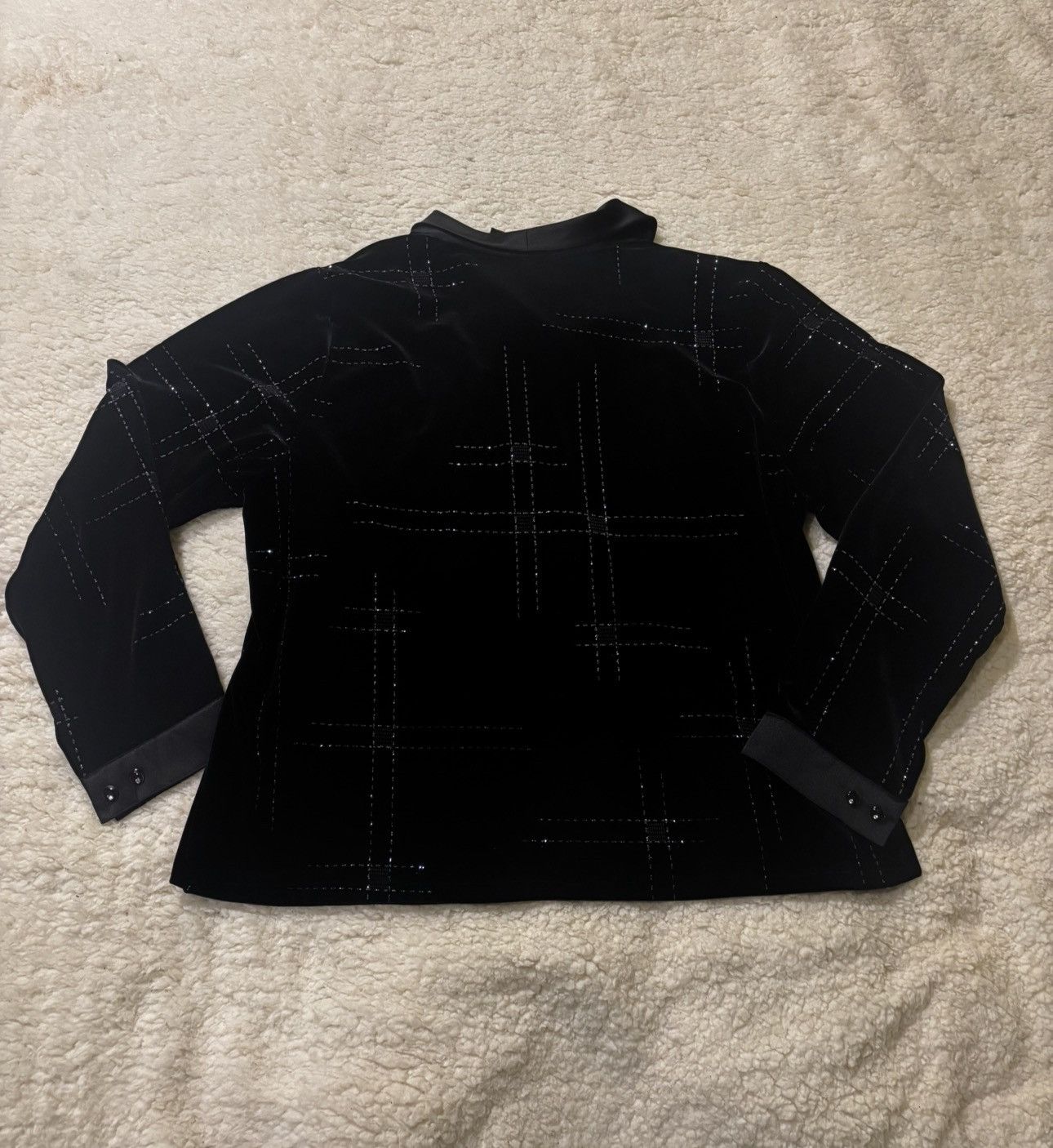 Other Women’s black velvet Top0826 Size L / US 10 / IT 46 - 9 Thumbnail