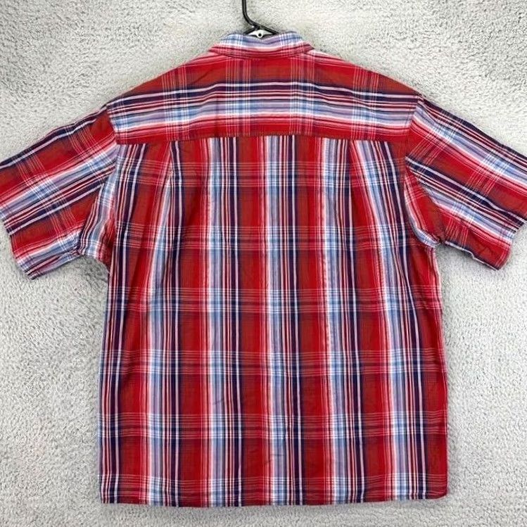 Duluth Trading Company Duluth Trading Co. Button Up Shirt Men Large Red Plaid Cotton Short Sleeve Button-Down Shirt Size US L / EU 52-54 / 3 - 2 Thumbnail