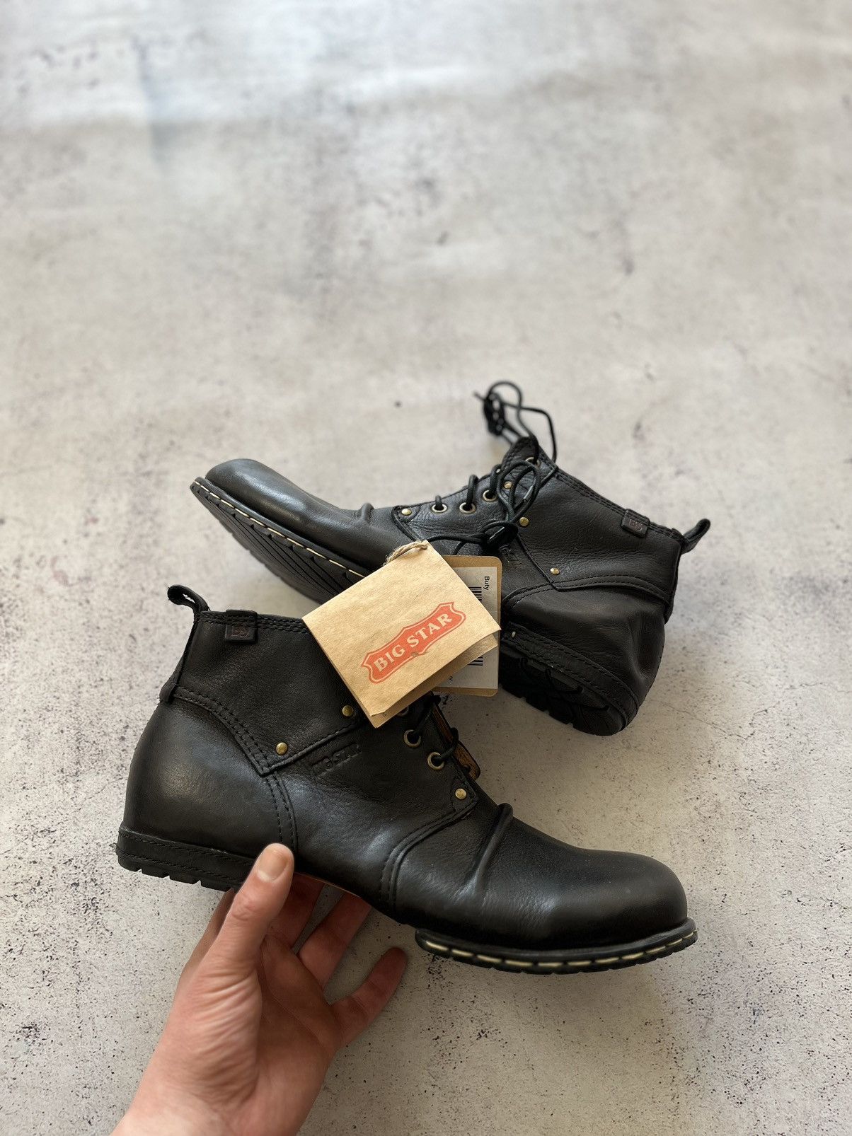 Big Star Moto Boots Leather Big Star Size 45 Size US 11 / EU 44 - 1 Thumbnail