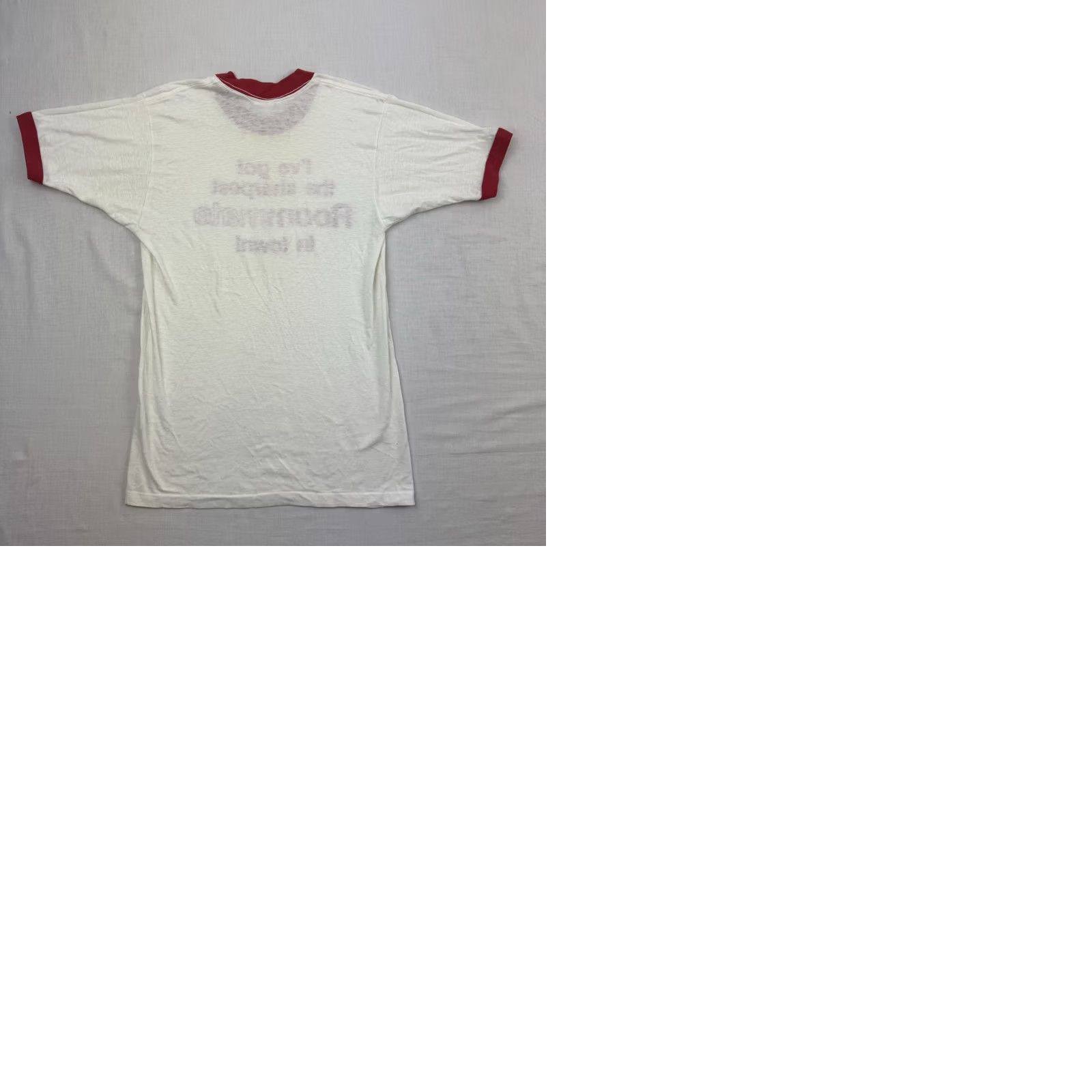 Vintage VINTAGE Funny Roommate Ringer Shirt Adult Medium 1980s Hipster Punk Hippie USA Size US M / EU 48-50 / 2 - 9 Thumbnail
