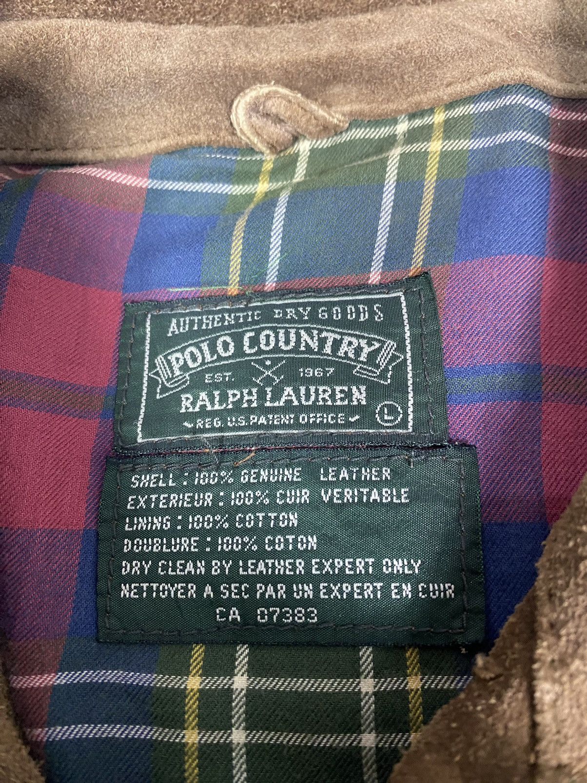 Polo Ralph Lauren Vintage Polo Country Ralph Lauren Suede Leather Jacket J0136 Size US L / EU 52-54 / 3 - 4 Thumbnail
