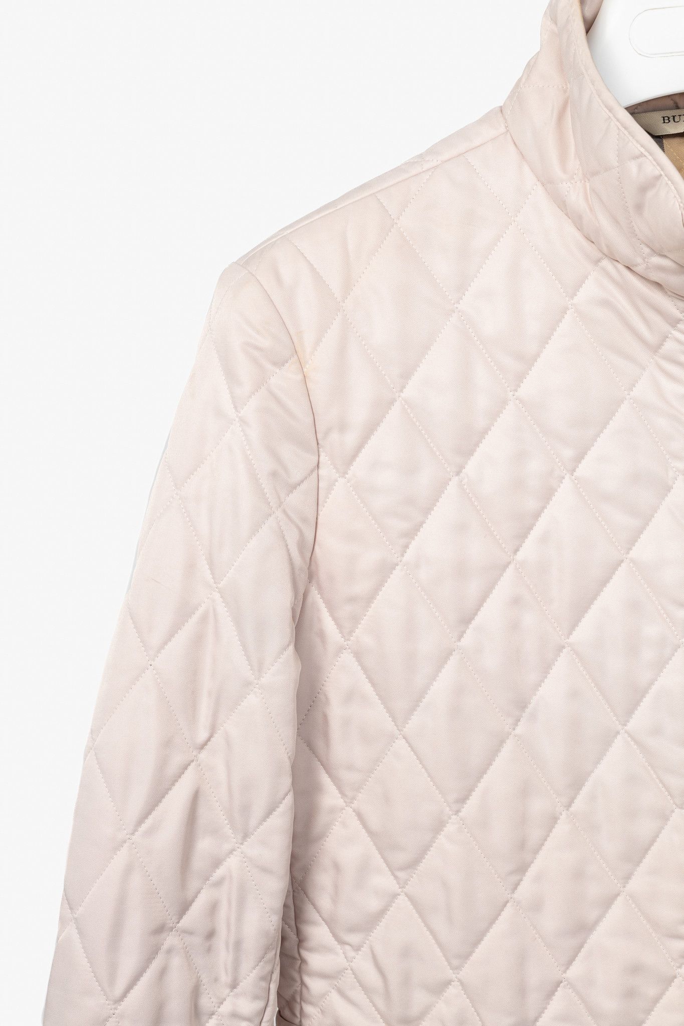 Burberry Burberry Pink Quilted Check-Trim Zip Jacket Size M / US 6-8 / IT 42-44 - 5 Thumbnail