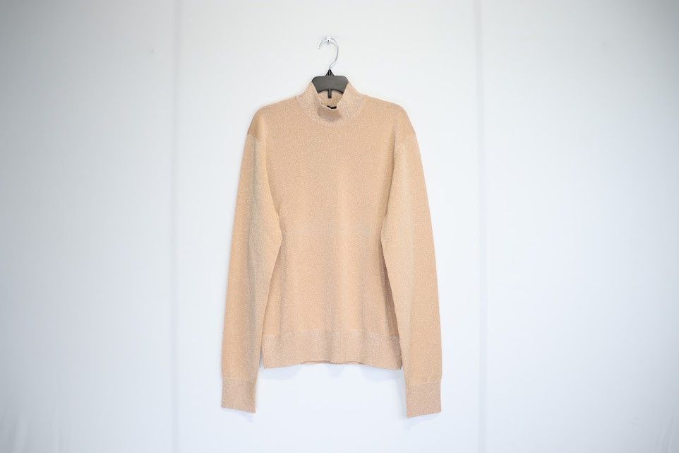 Tom Ford o1rshd1 Shimmer Sweatshirt in Light Brown Size US M / EU 48-50 / 2 - 1 Thumbnail