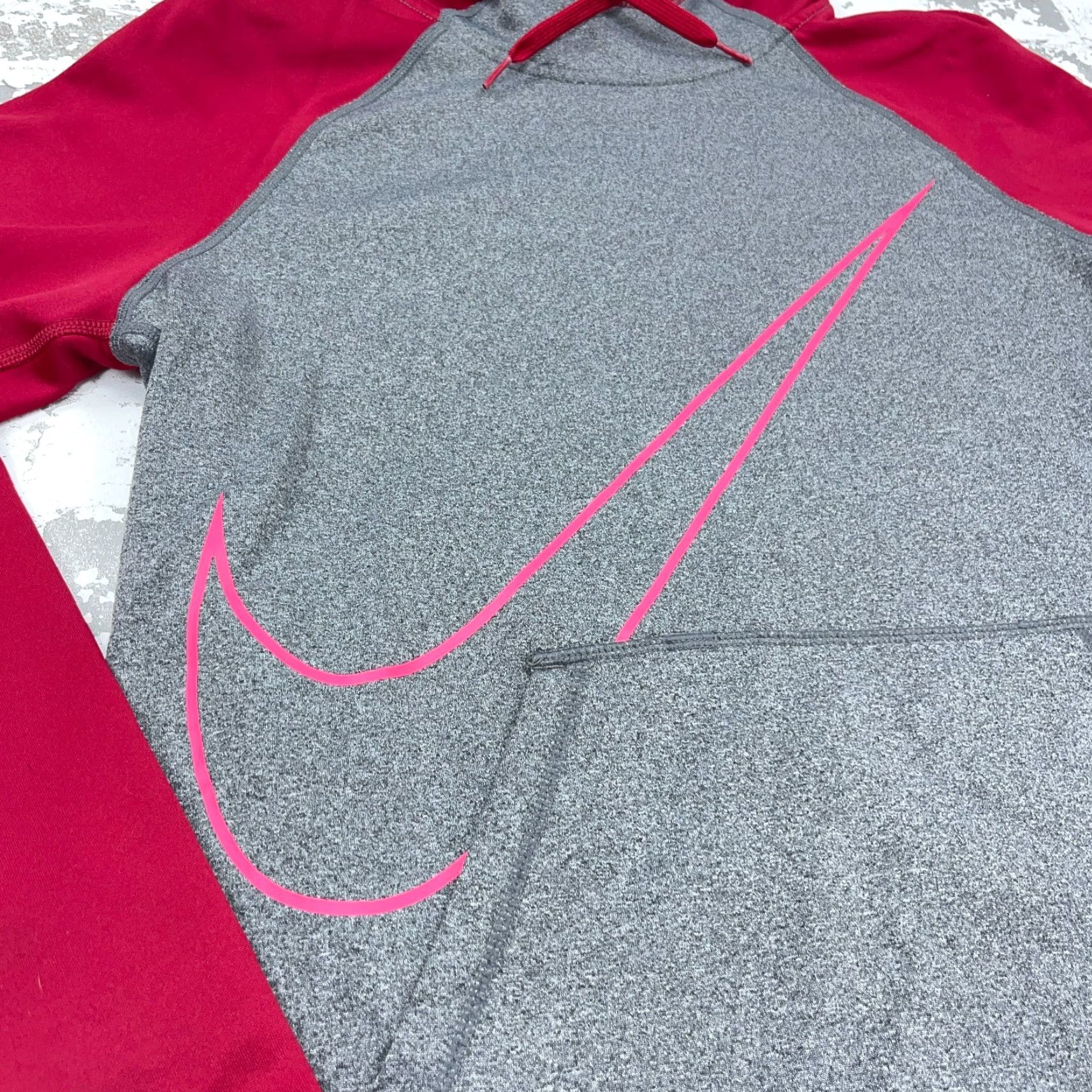Nike Nike Hoodie Women Small Pink Gray Sweatshirt Therma Fit Pullover Mock Neck Casual Activewear Size S / US 4 / IT 40 - 3 Thumbnail