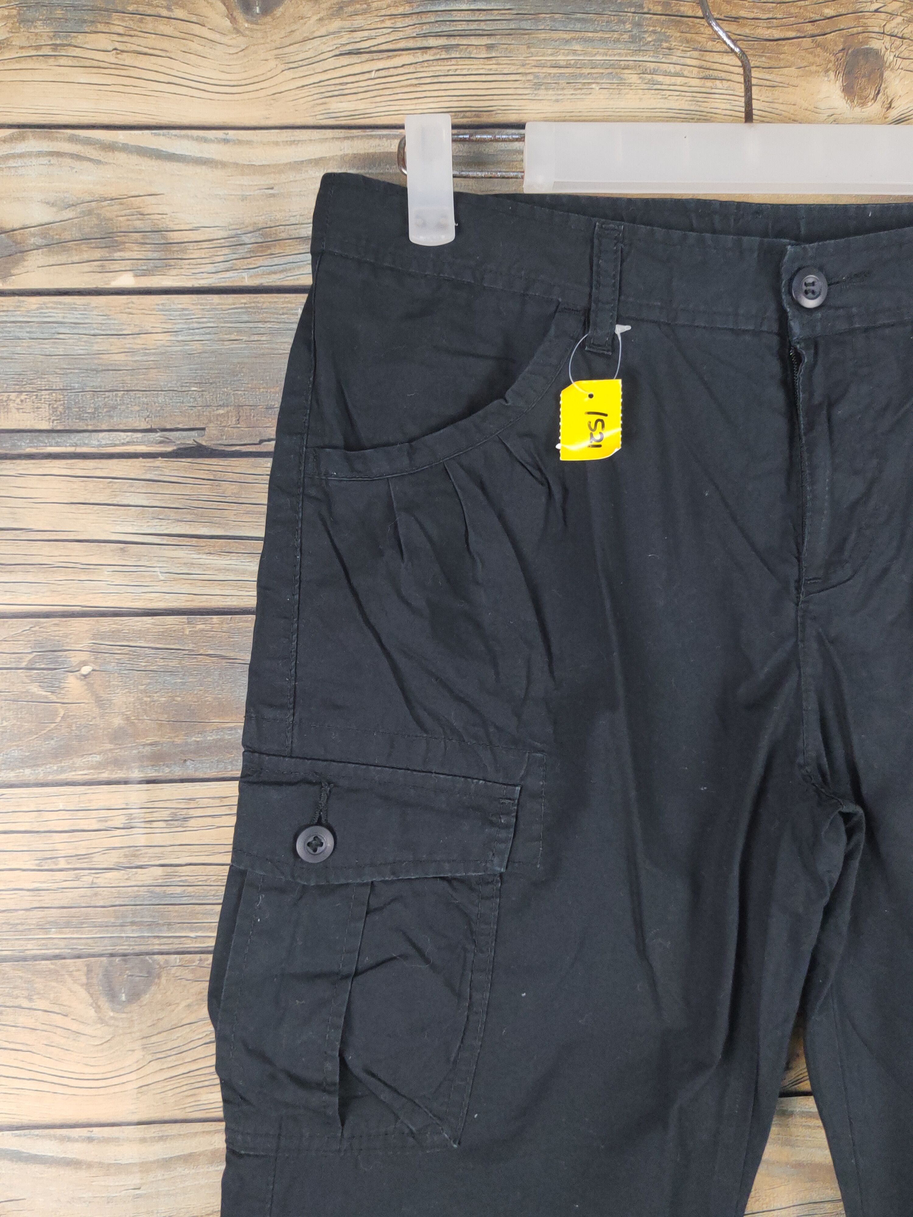 Japanese Brand DL Uniqlo Black Multipocket Tactical Cargo Pants #1521 Size 28" / US 6 / IT 42 - 3 Thumbnail