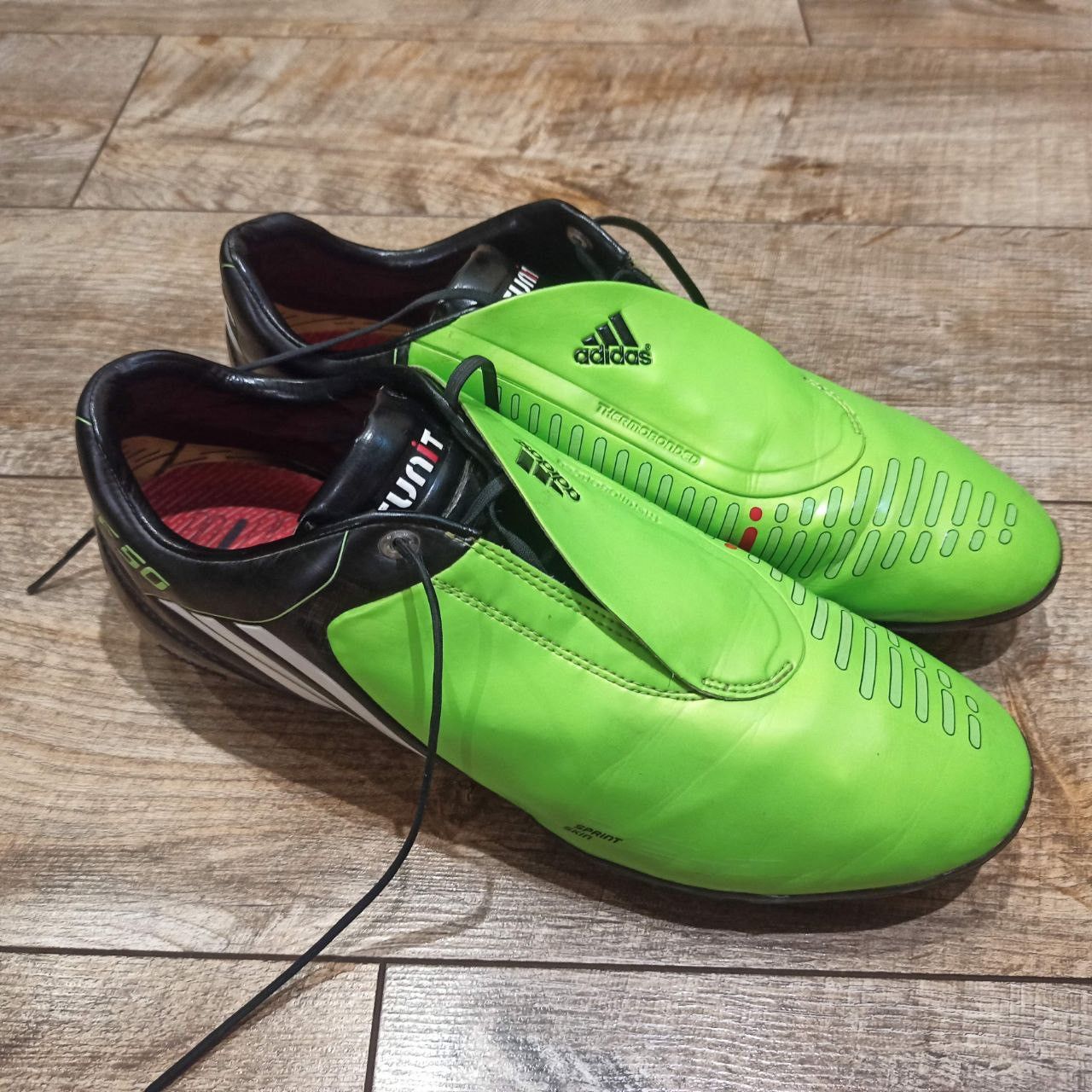 Adidas × Vintage Vintage Adidas F50 Tunit Soccer Cleats Football Boots Green Size US 12.5 / EU 45-46 - 4 Thumbnail