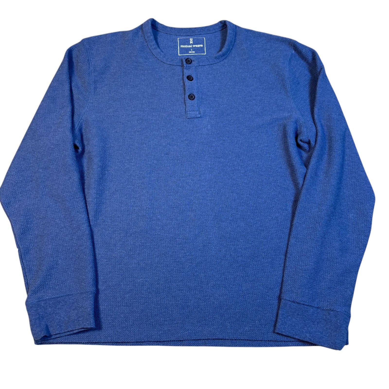 Other mens thermal waffle knit longsleeve henley Large skater Size US L / EU 52-54 / 3 - 1 Thumbnail