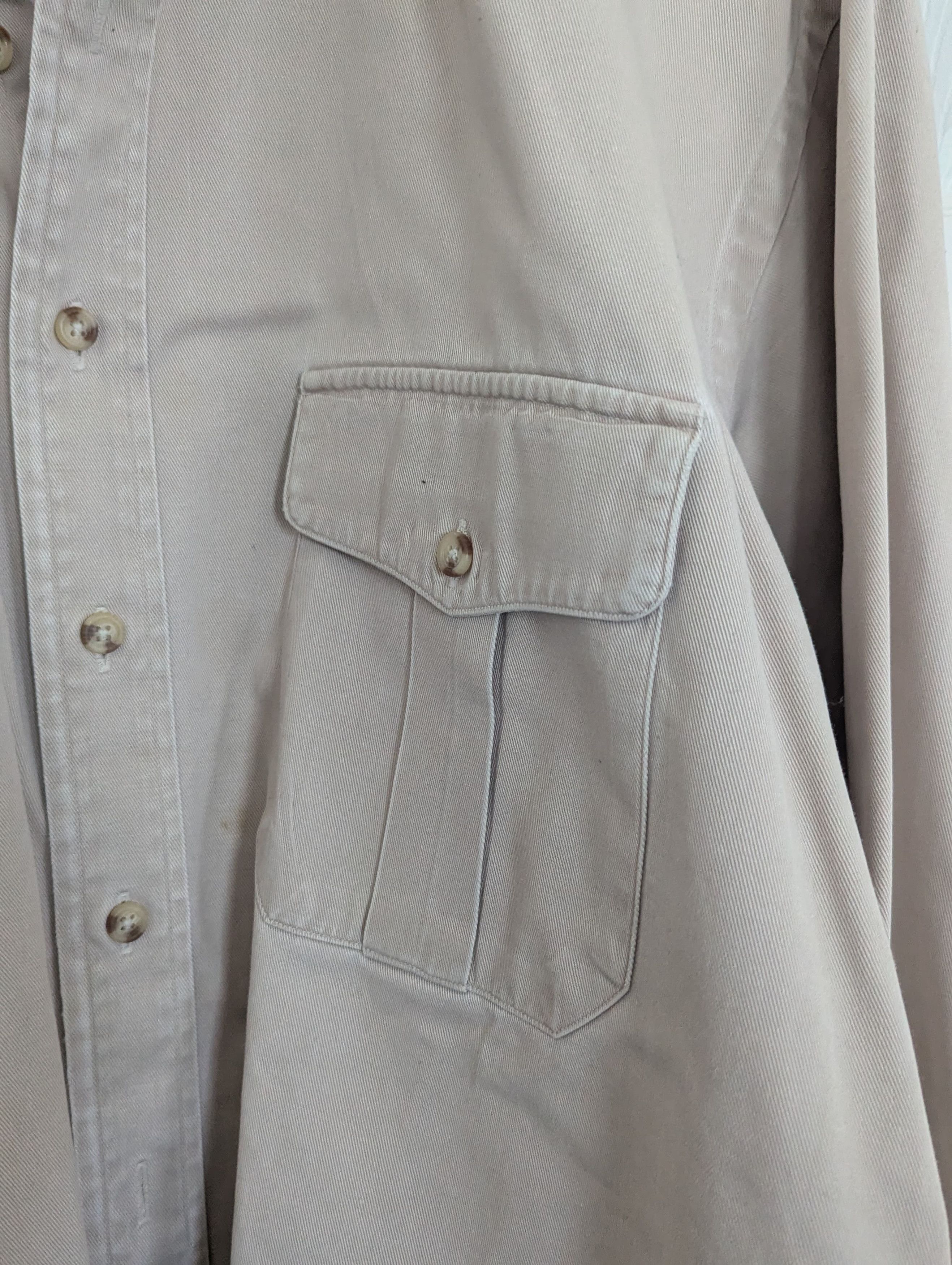 Polo Ralph Lauren SAFARI Style Shirt-Khaki Size US XL / EU 56 / 4 - 3 Thumbnail