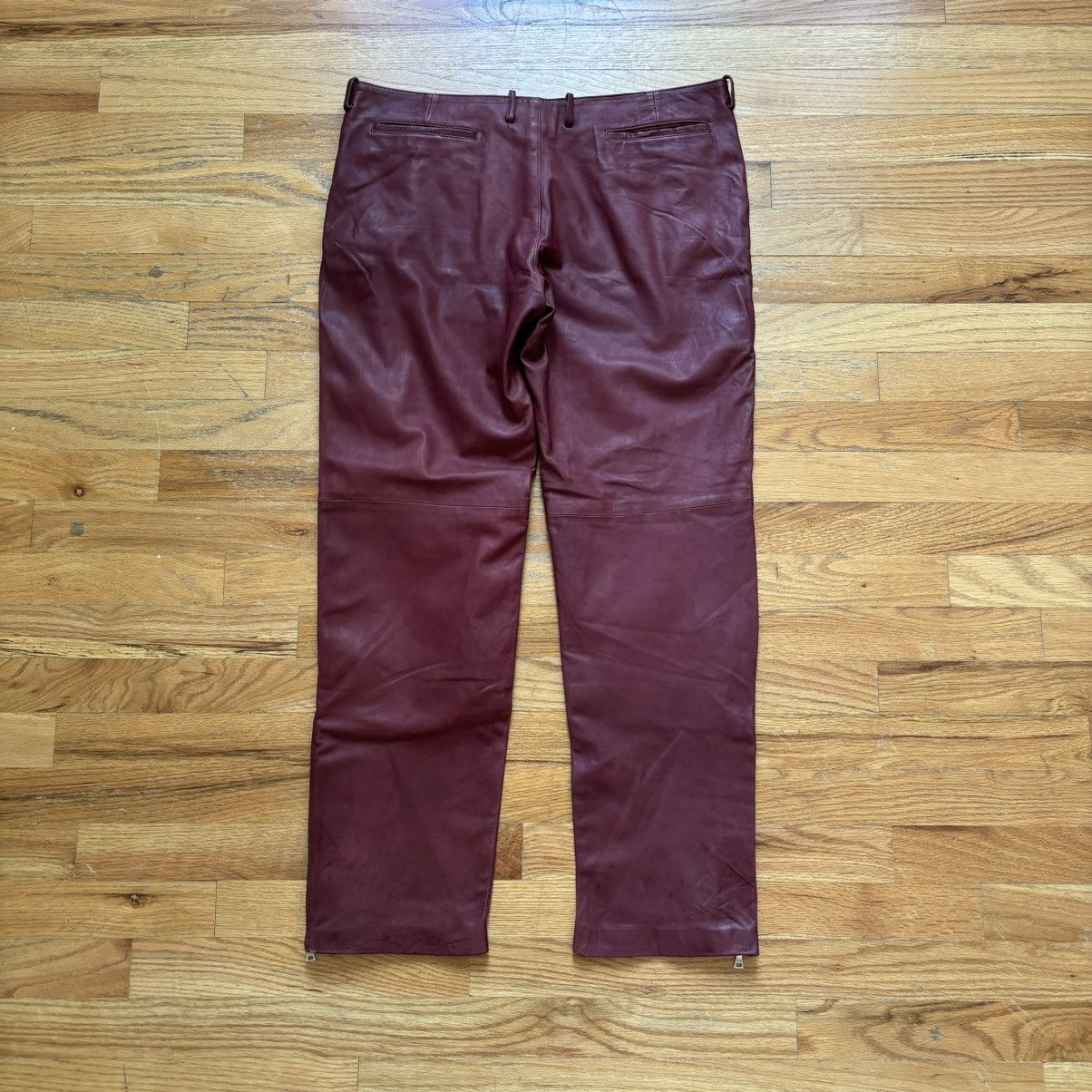 Prada SS2000 Leather Racing Pants Size US 32 / EU 48 - 6 Thumbnail