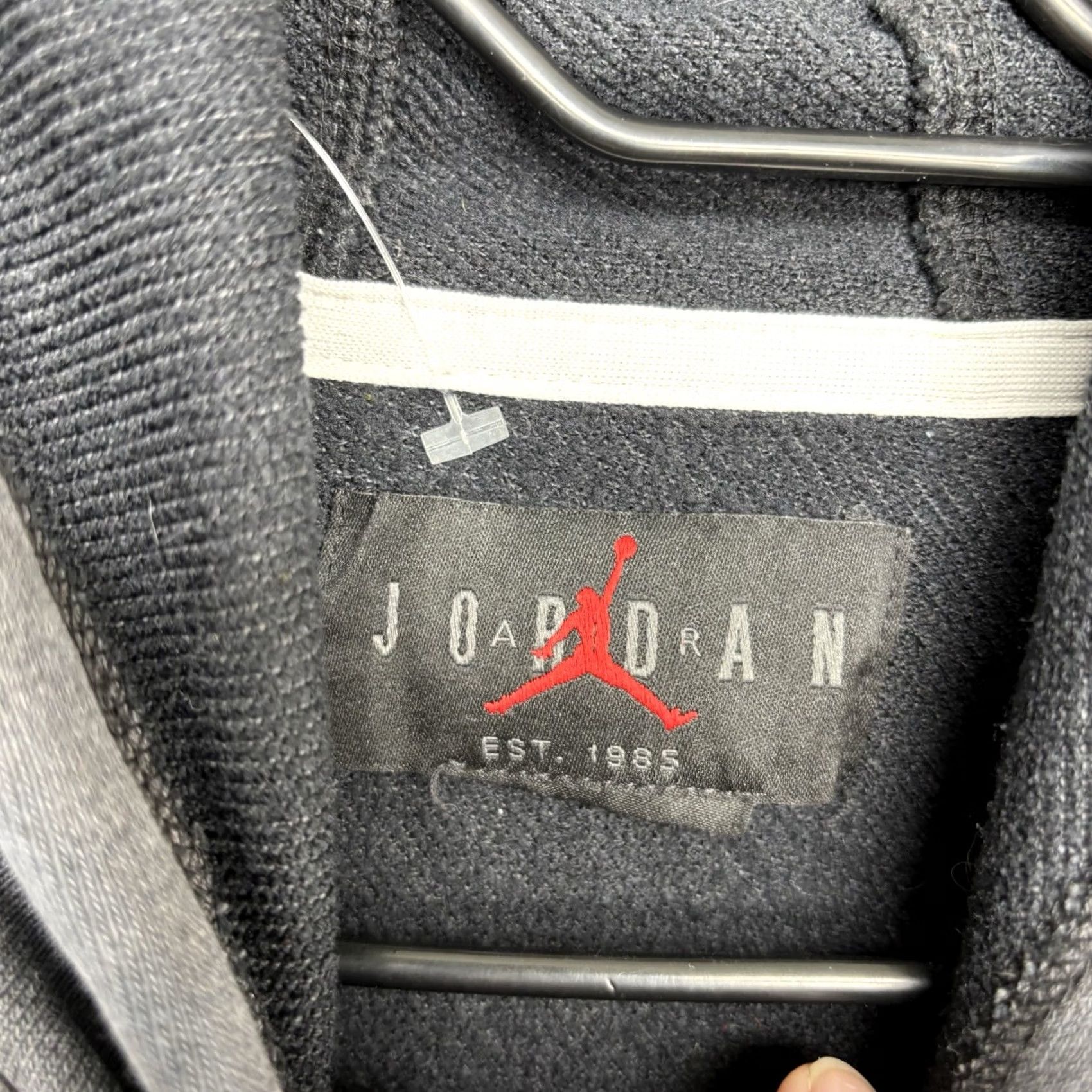 Jordan Brand Nike Jordan Hoodie Mens Large Gray Sweatshirt Pullover Hooded Y2K Jumpman Sportswear Basketball Shirt Size US L / EU 52-54 / 3 - 7 Thumbnail