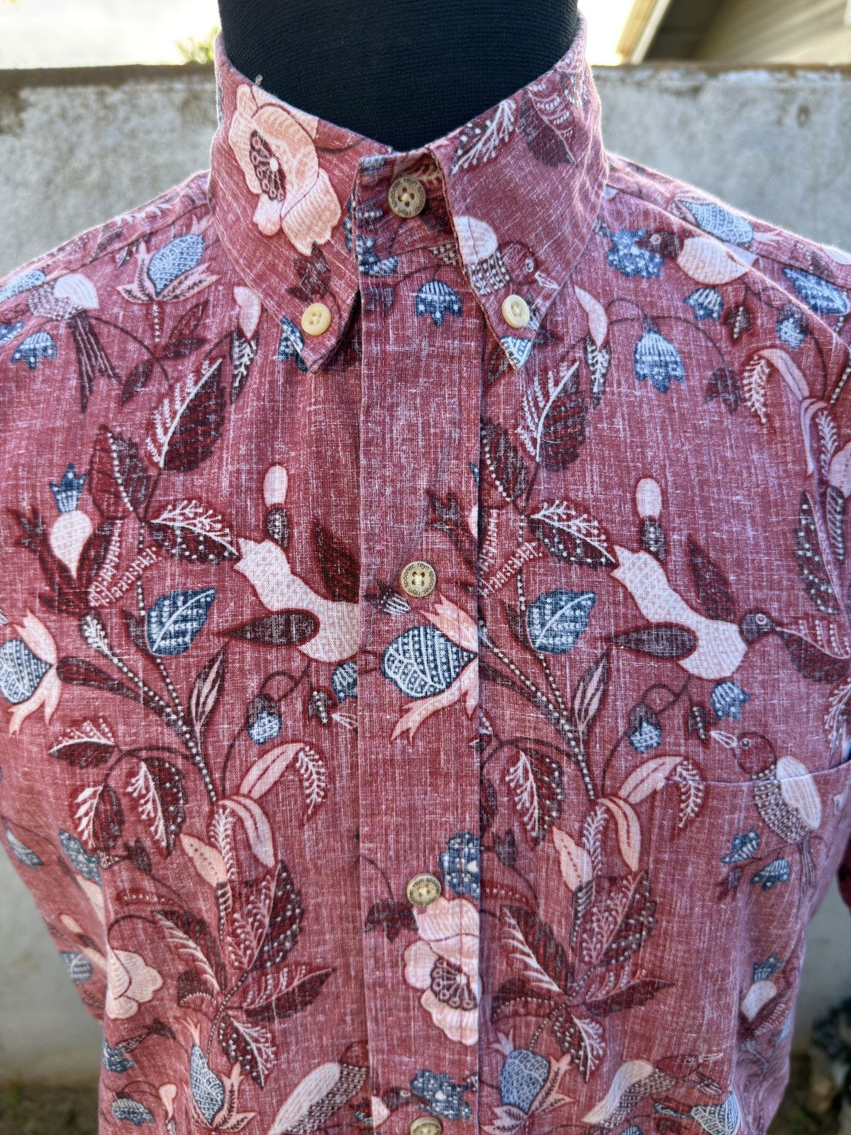 Reyn Spooner PreOwned Reyn Spooner Classic Hawaiian Print Men's S Red Size US S / EU 44-46 / 1 - 3 Thumbnail