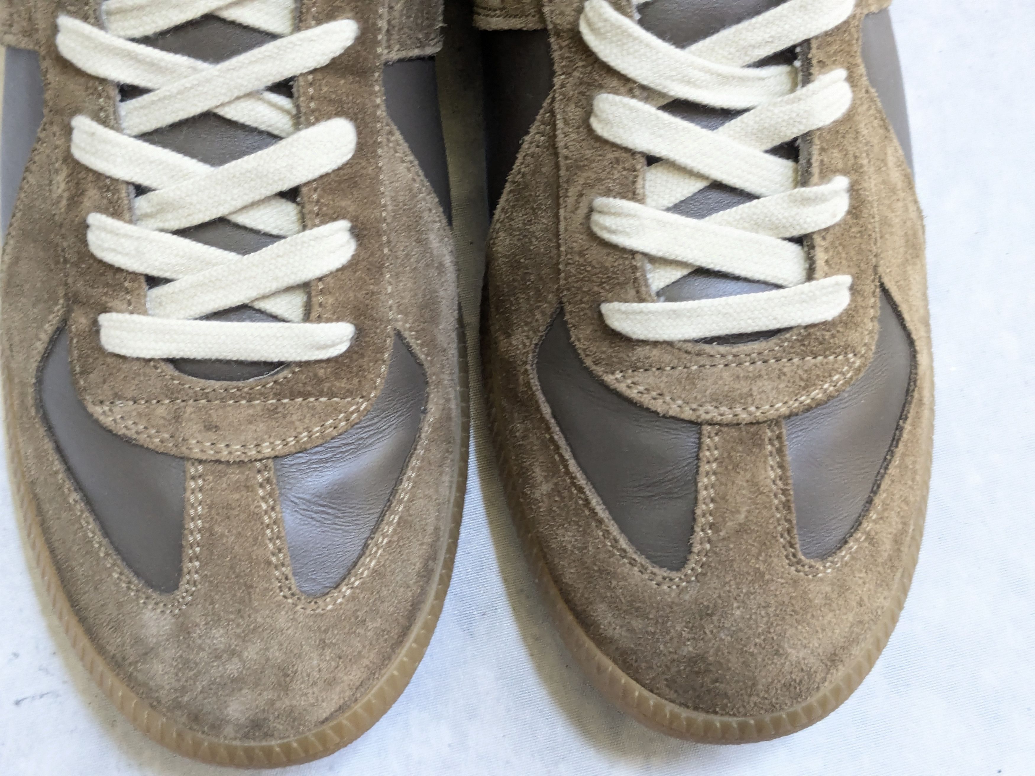 Maison Margiela Maison Margiela GAT Replica Olive Green 10 43 Suede Leather Size US 10 / EU 43 - 2 Thumbnail