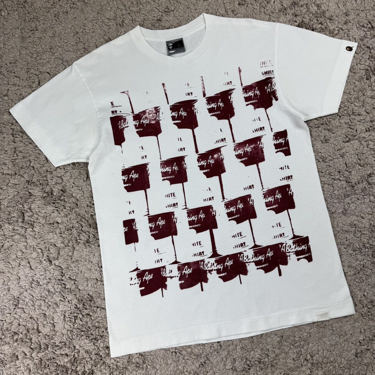 Bape Vintage Bape Exclusive Handprint Condensed Soup Tee Size US L / EU 52-54 / 3 - 3 Thumbnail