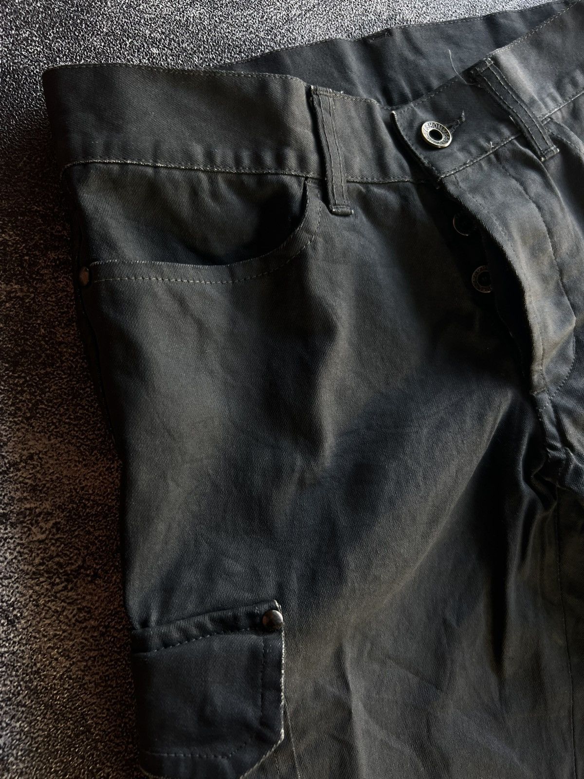 5351 POUR LES HOMMES 5351 Pour Les Hommes Waxed Cargo Pants Size US 28 / EU 44 - 3 Thumbnail